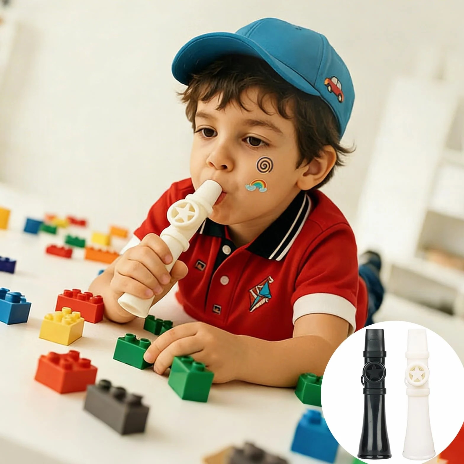 Kazoo Instrument instrument muzyczny dla dzieci i dorosłych – lekki i przenośny instrument muzyczny do ust – łatwy do zabawy w podróży, na święta i akompaniament śpiewu