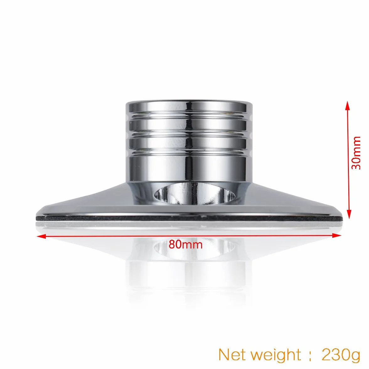Nobsound STB-01 Obciążnik do płyt gramofonowych LP winylowych, metalowy stabilizator płyty, obciążnik gramofonowy dla gramofonów (srebrny)