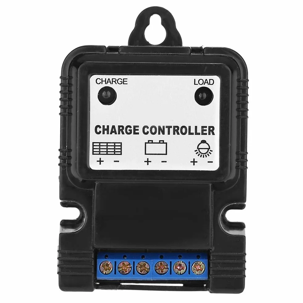 BuyWeek Kontroler solarny PWM 6V/12 V 3A Solar Charge Controller Inteligentny regulator ładowania paneli słonecznych ze wskaźnikiem LED, do akumulatorów