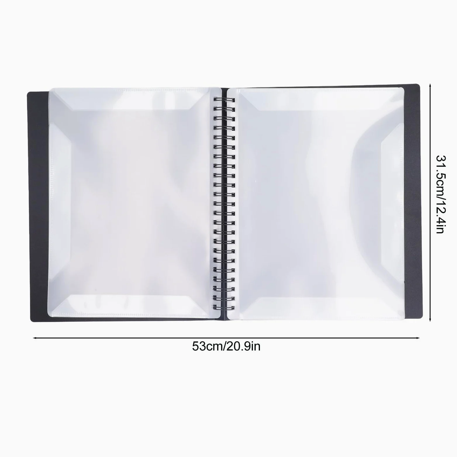 Folder na Nuty PP 60 Stron Segregator A4 Rozmiar Papieru Zapisywalny Uchwyt do Przechowywania Arkuszy Nutowych