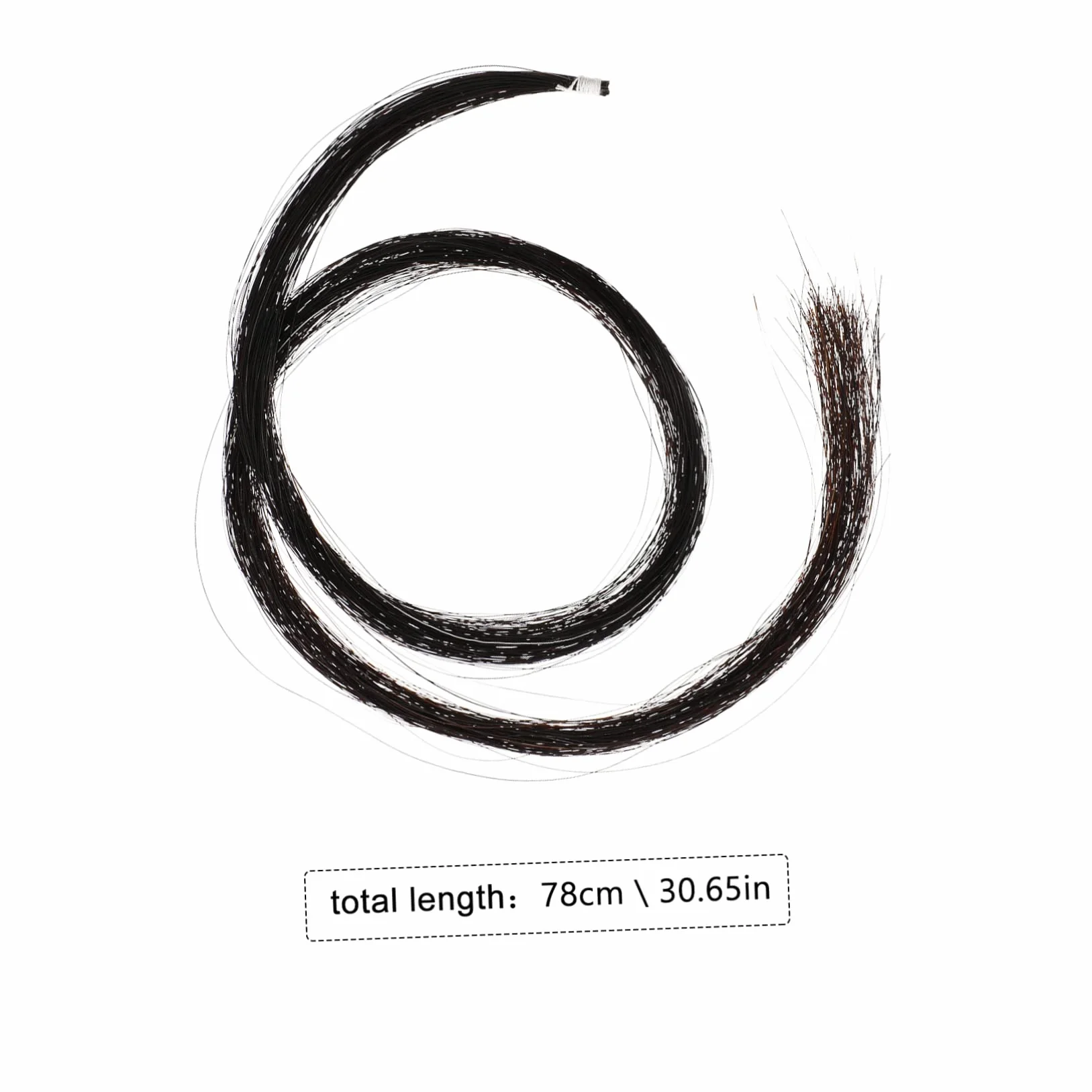 Hanks Natural Violin Horse Hair for Bow Repair Durable String Accessory for Violin and Smaller Instruments Pre-tied for Easy Installation