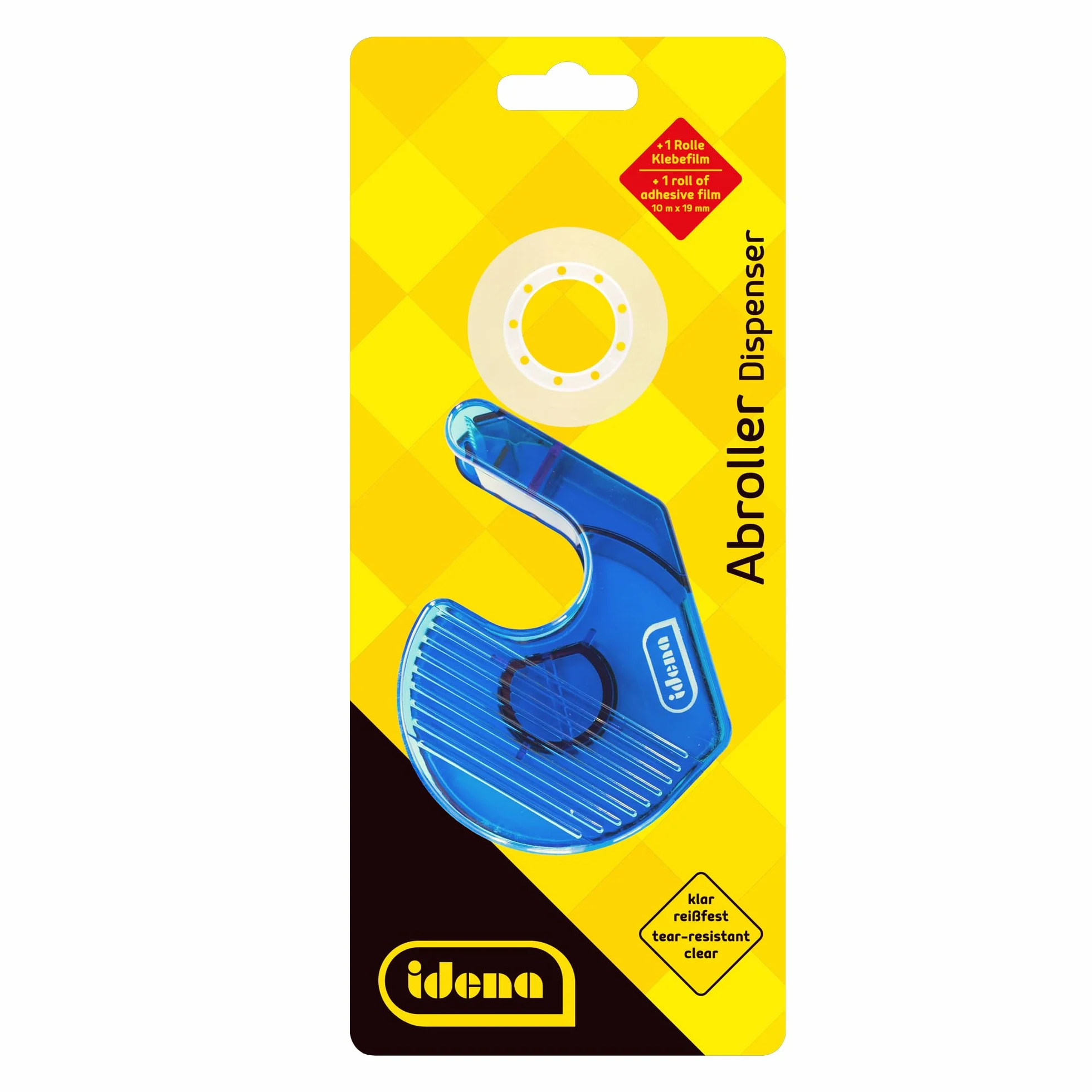 Idena 631054 - Dyspenser do taśmy klejącej, wypełniony 1 rolką, 19 mm x 10 m