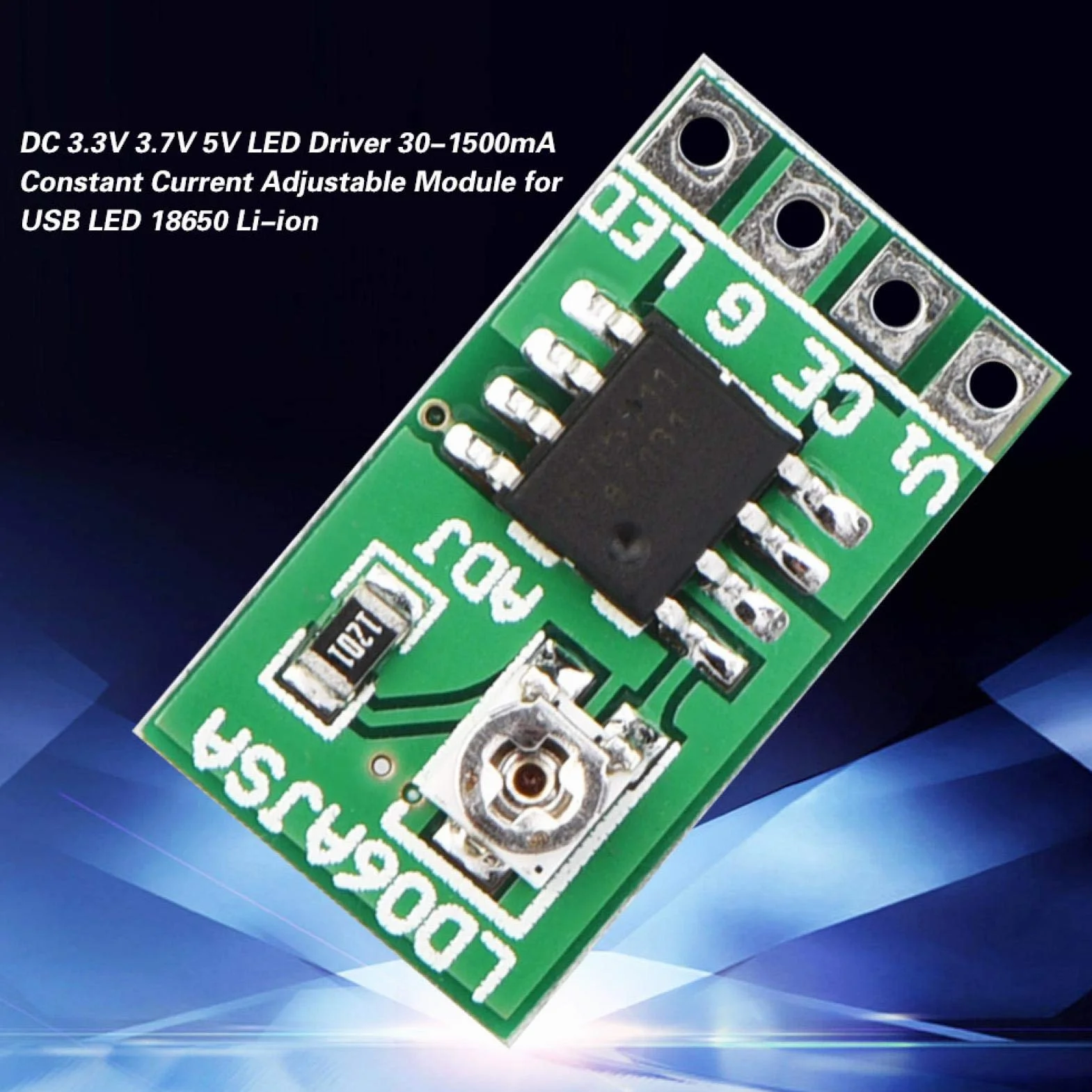30-1500mA DC LED Driver Stały Prąd Regulowany Moduł do LED Li-ion 3,3 V 3,7 V 5 V.