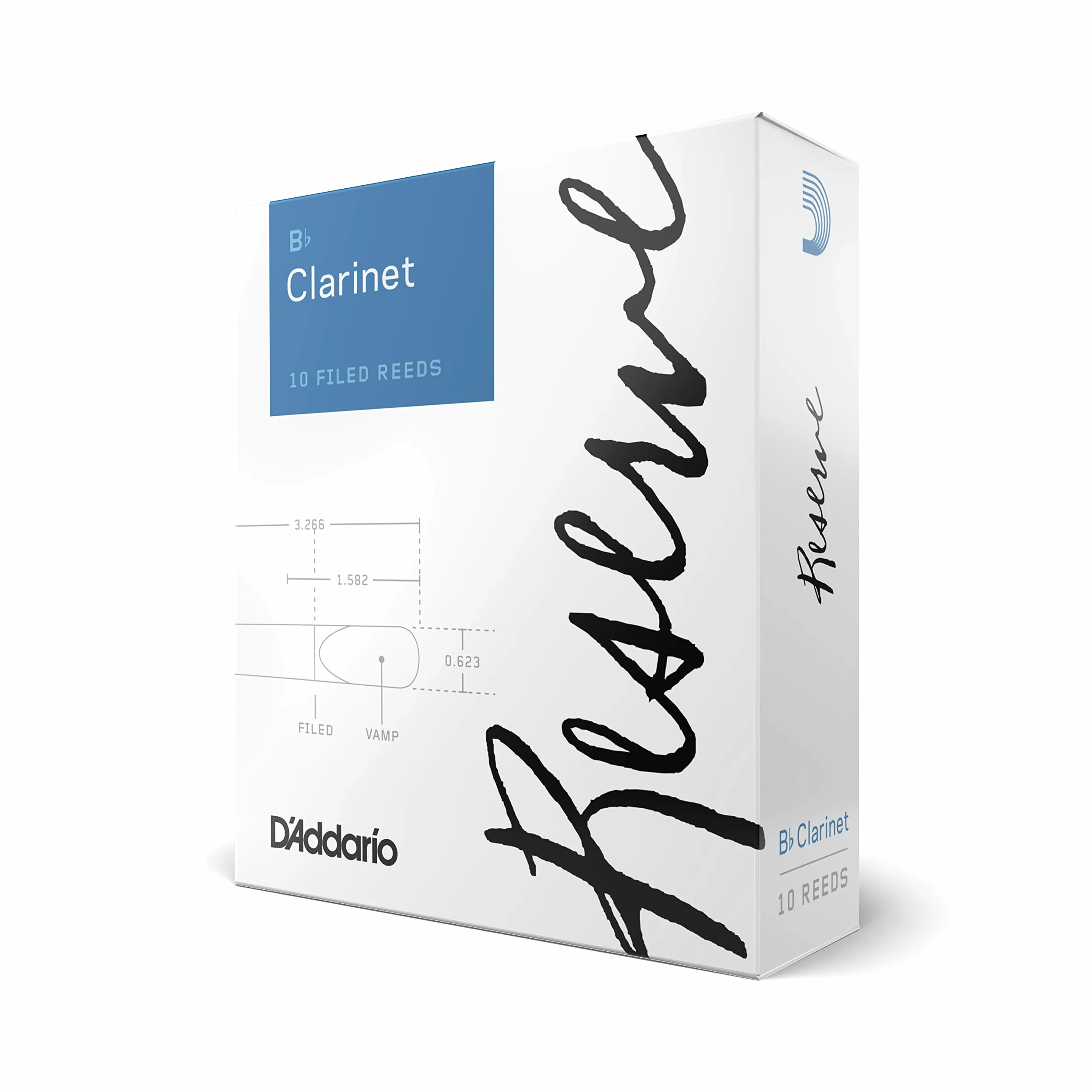 D'Addario DCR1030 Strength 3.0 Reerve Bb klarnetu (10 szt.)