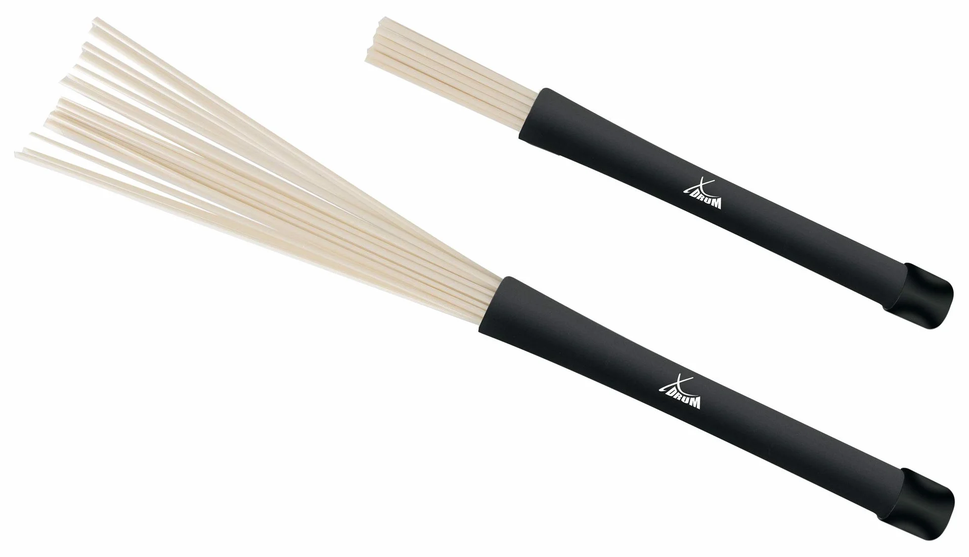 XDrum NJB3 szczotka nylonowa (jazz, Big Band, perkusja miotła perkusyjna) niebieska