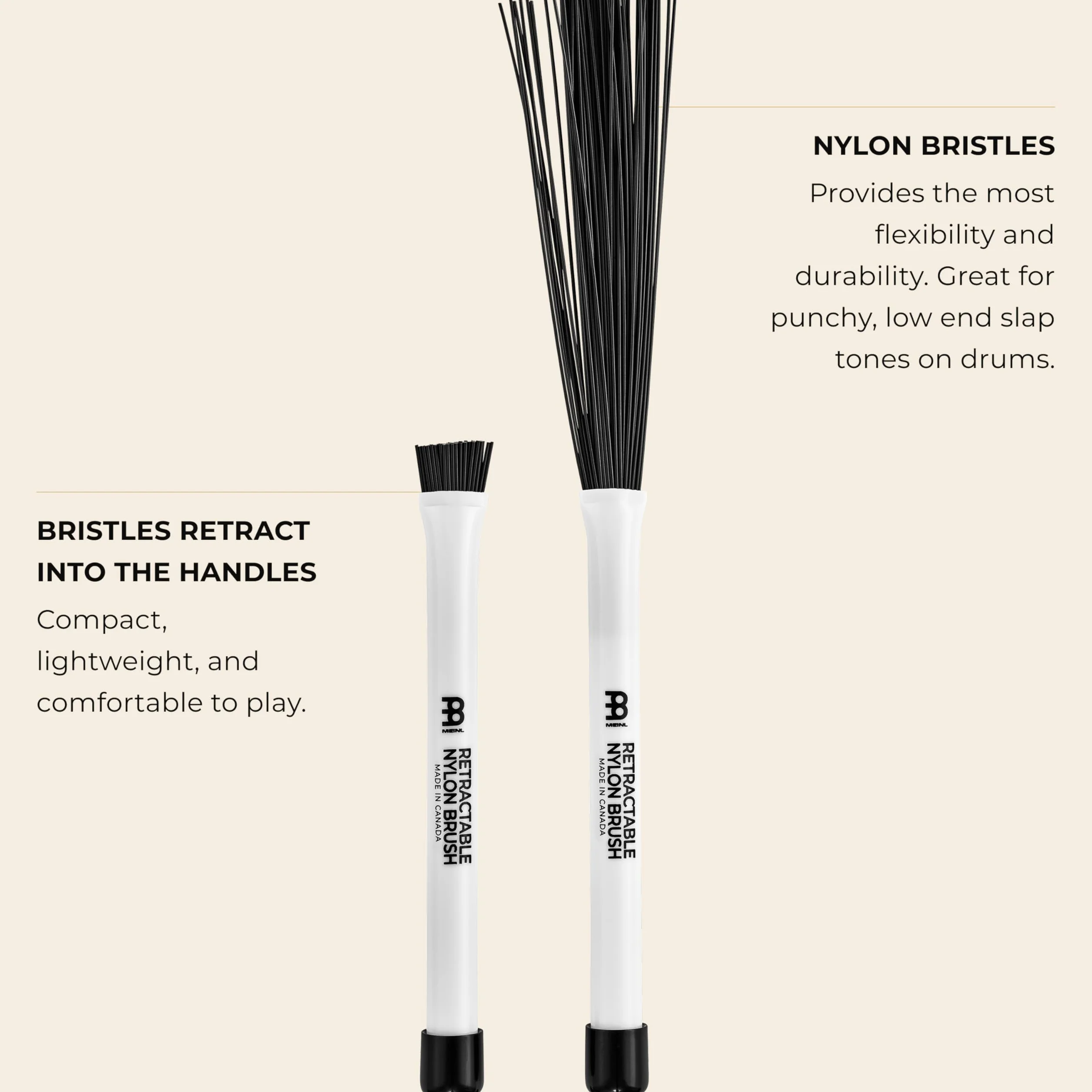 Meinl Retractable Nylon Jazz Brushes - Miotełka jazzowa
