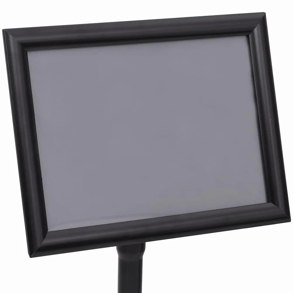 vidaXL Stojak na plakat A4, czarny, stop aluminium