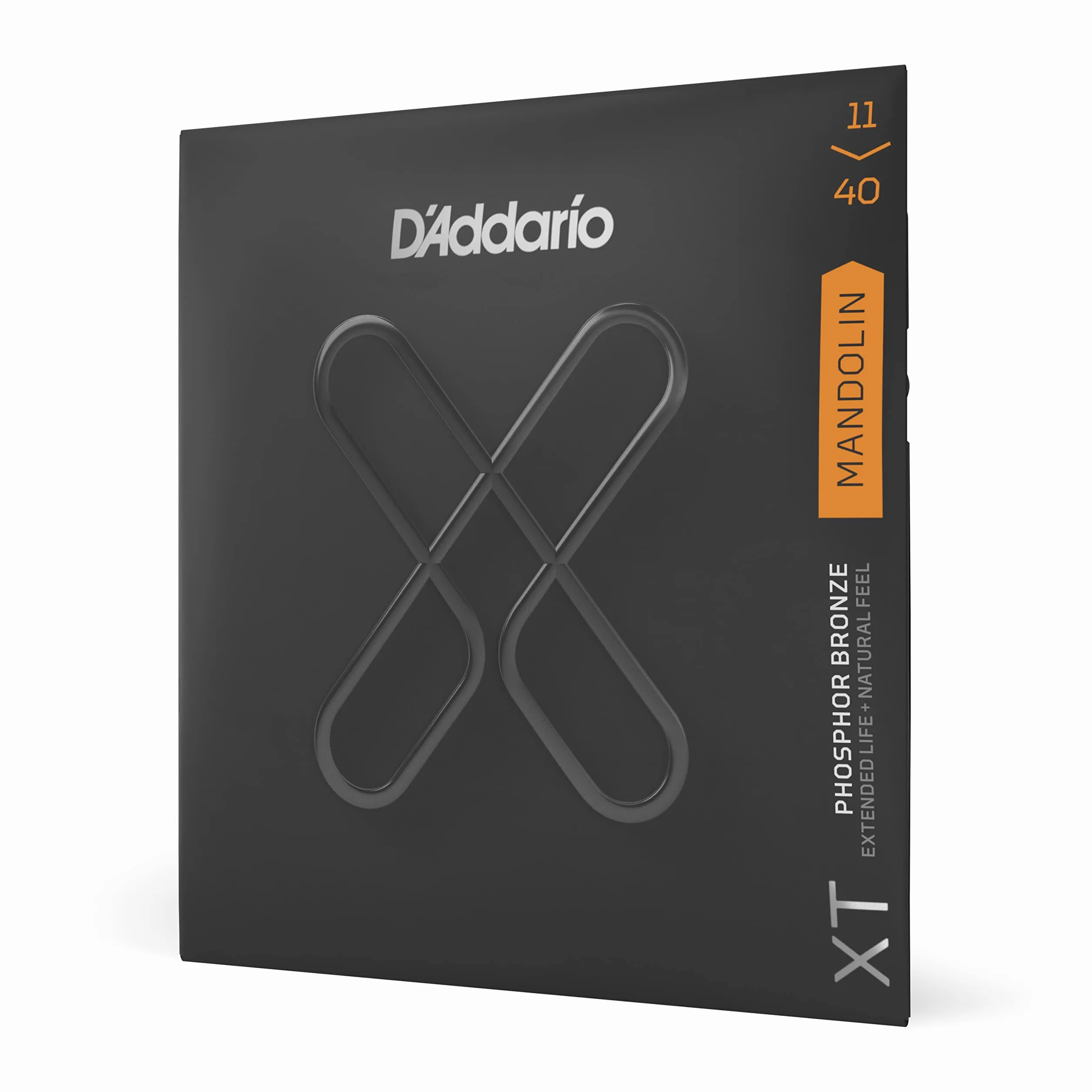 D'Addario XTM1140, XT mandolina struny do gitary brąz fosforowy, średni, 11-40