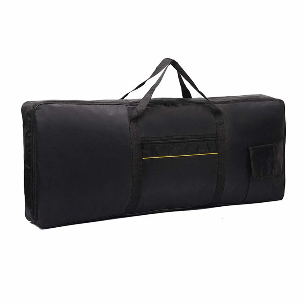 Guer Etui ochronne na keyboard 61 nuta, wyściełane, na pianino z 61 klawiszami i elektrycznym pianinem, z tkaniny Oxford 420D, wodoodporne, 98 x 41 x 13 cm, kolor czarny