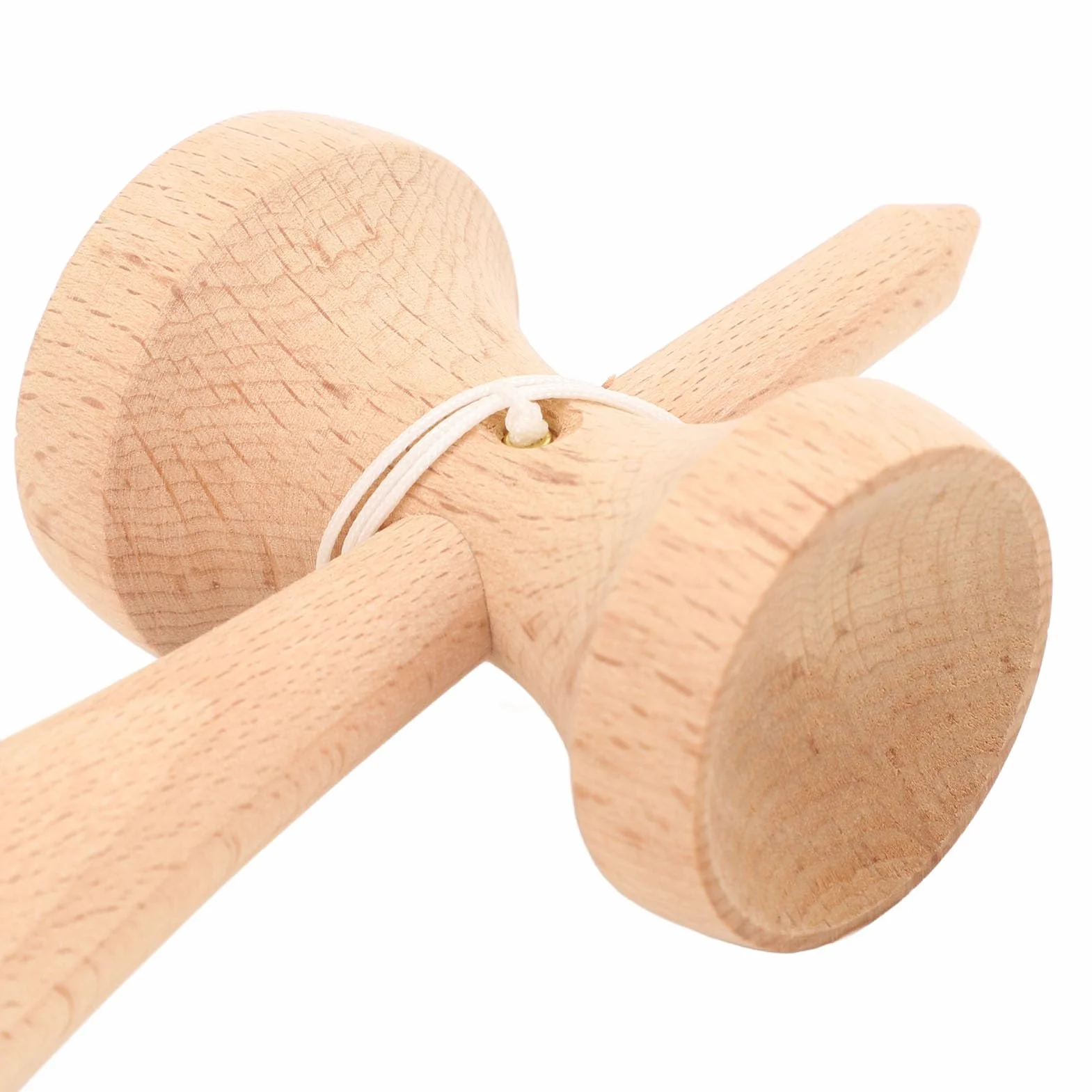 Kendama Toy, Wooden Catch Ball, Portable, Poprawia koordynację Oka Dłoni, ze Sznurkiem, do Wewnątrz i na Zewnątrz (PURPLE) (GREEN)