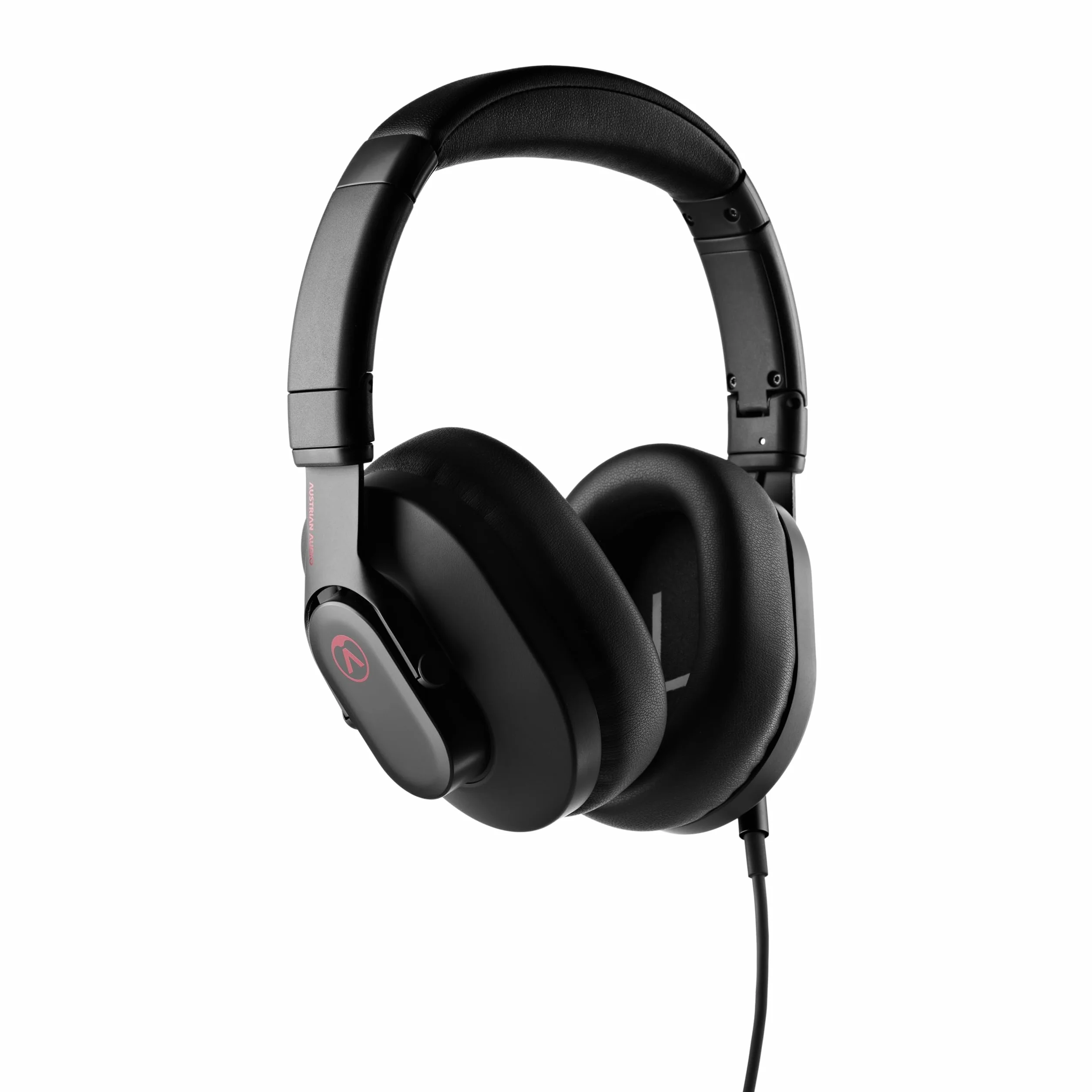 Słuchawki nauszne Austrian Audio Hi-X20, profesjonalne słuchawki (konstrukcja zamknięta, przetworniki Hi-X, nauszniki z pianki z pamięcią kształtu, składana konstrukcja, odłączany kabel), czarne