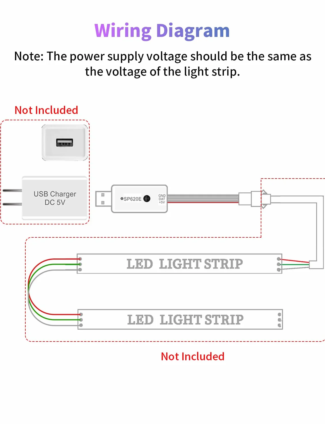 SP620E Sterownik Bluetooth WS2812B WS2811 z Pilotem do Taśm LED RGB