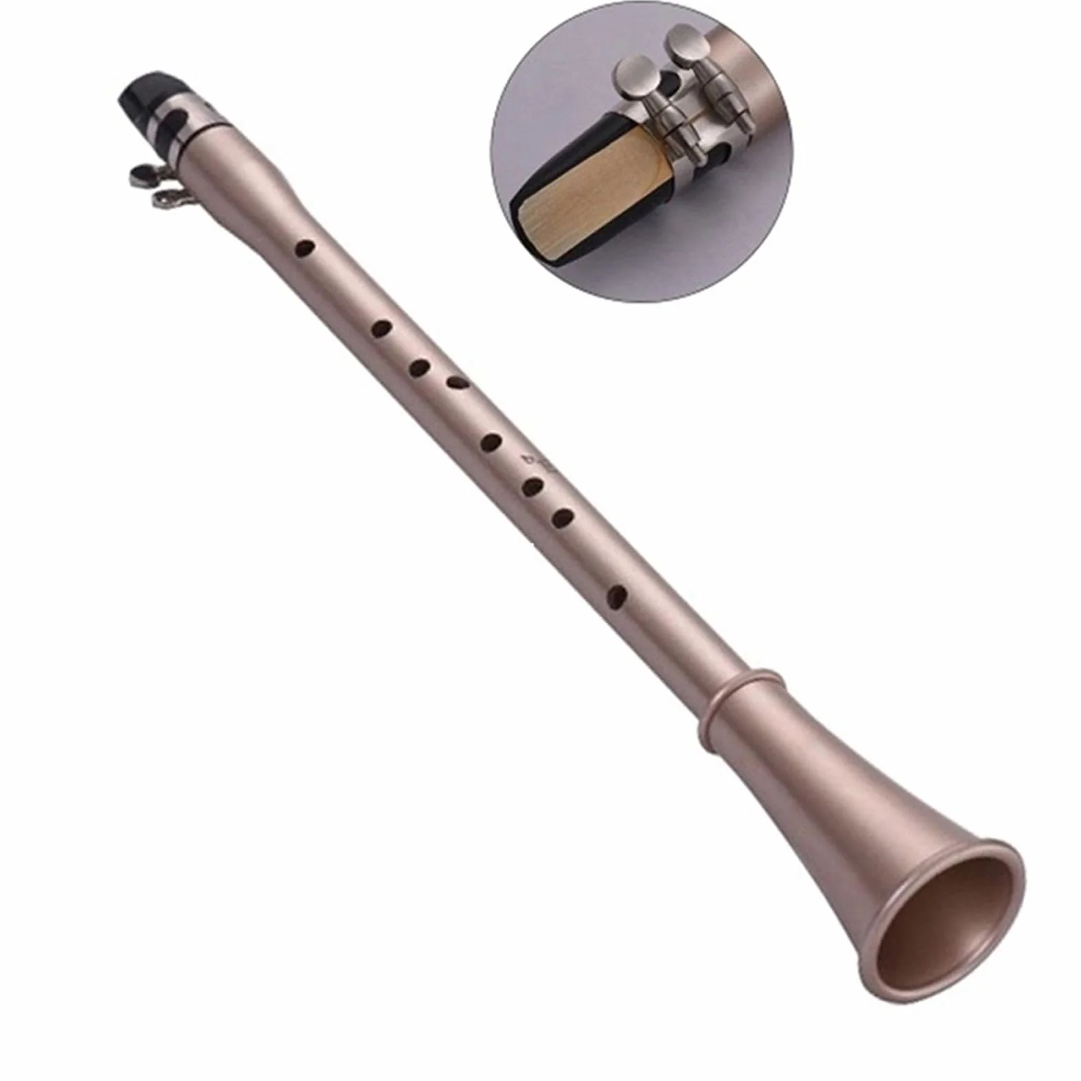 Jeffergarden Saksofon Kieszonkowy ABS Sax Mini Przenośny Saksofon C Bb Idealny dla Miłośników Muzyki (C)