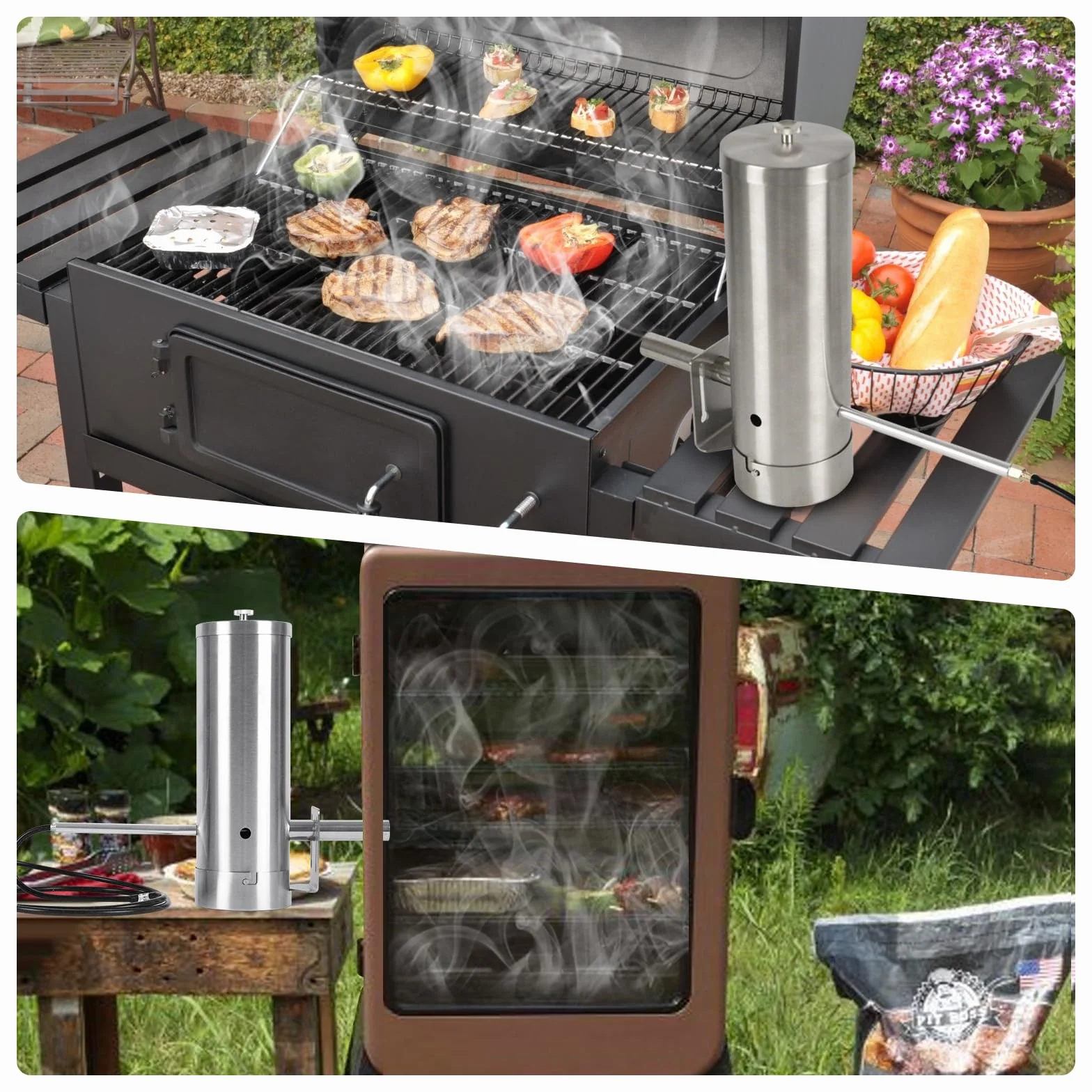Generator zimnego dymu ze stali nierdzewnej, generator dymu do pieców wędzarniczych Smoker z pompą, generator zimnego dymu ze stali nierdzewnej do pieca wędzarniczego generator zimnego dymu Smoker