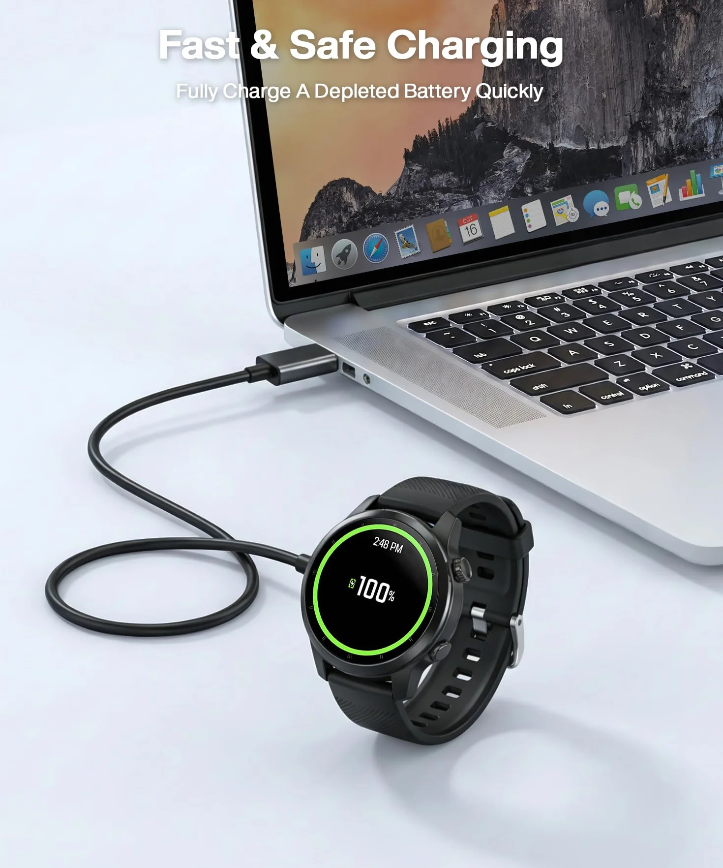 Adapter ładowarki typu C do Coros Pace 2 (2 sztuki) Konwerter kabla do ładowania Smartwatch z inteligentnym chipem do Coros Apex (szary)