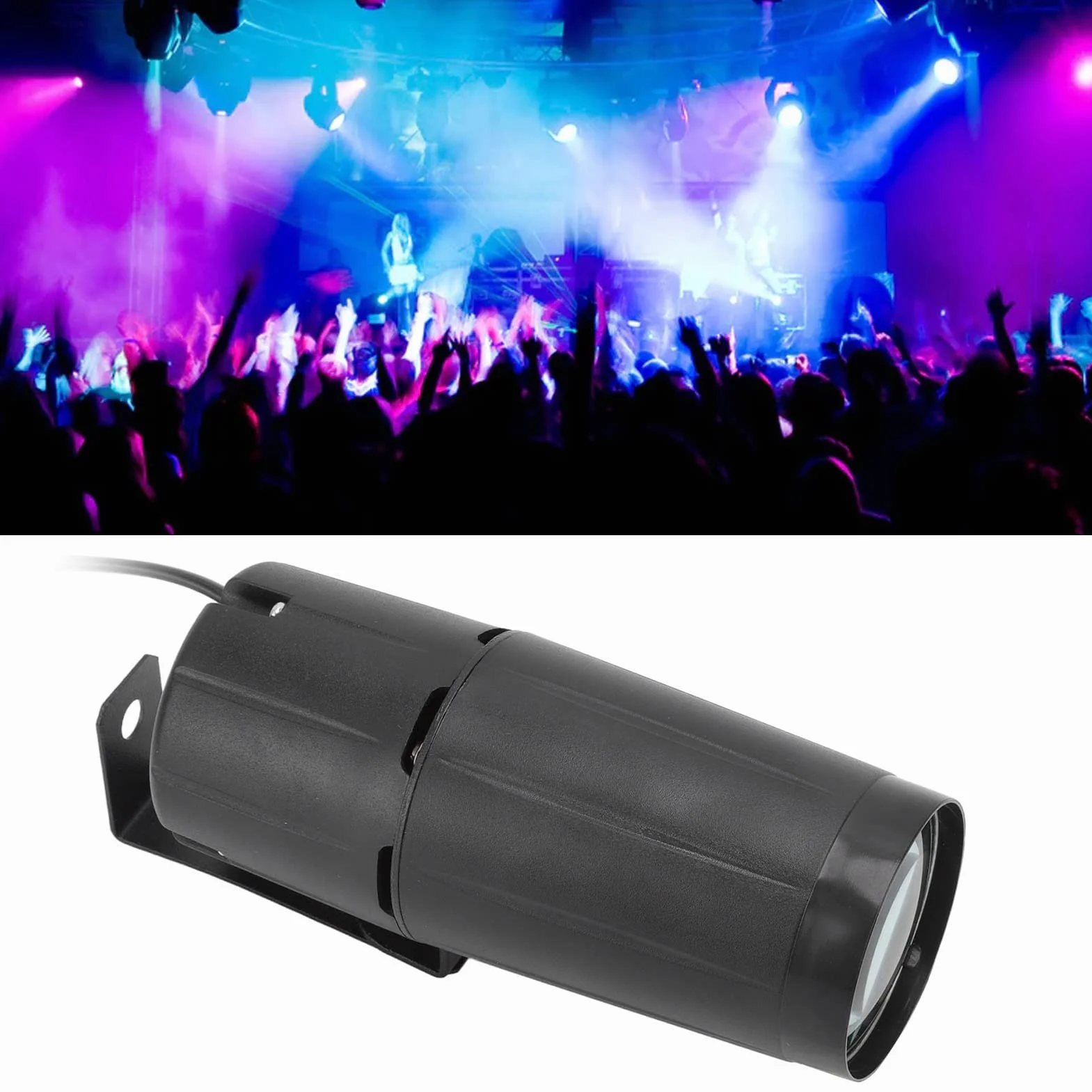BORDSTRACT 12W LED Pinspot Disco Light Stage Effect Beam Spotlight 90-240V KTV Home