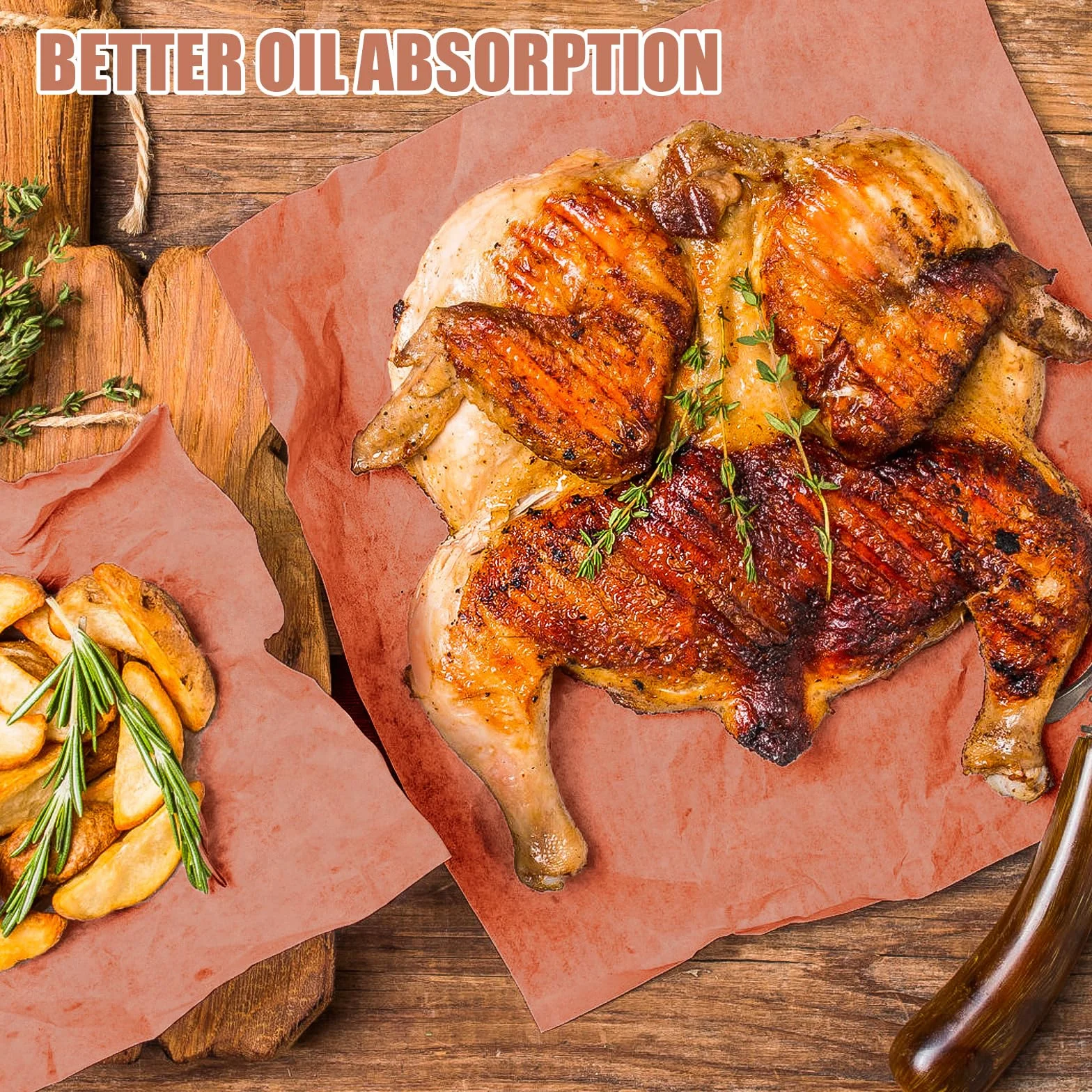 Różowy papier rzeźniczy w rolce Butcher Paper BBQ 30 cm x 18 m papier do grillowania, papier typu kraft, rolka do grilla, BBQ, wędzarni, ryb, mięsa