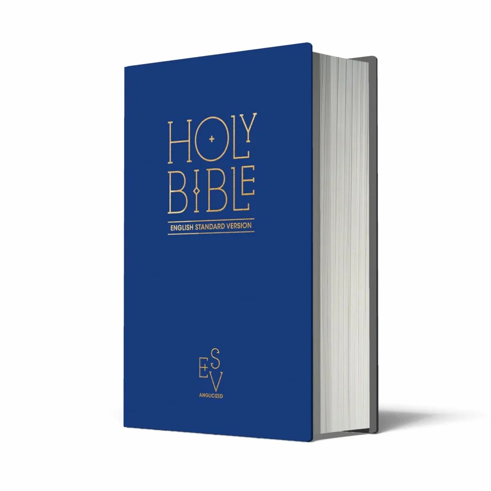 Holy Bible: English Standard Version (ESV) Anglicised Pew Bible (Blue Colour): The Fastest-Growing Translation in a Classic Hardback Christian Edition