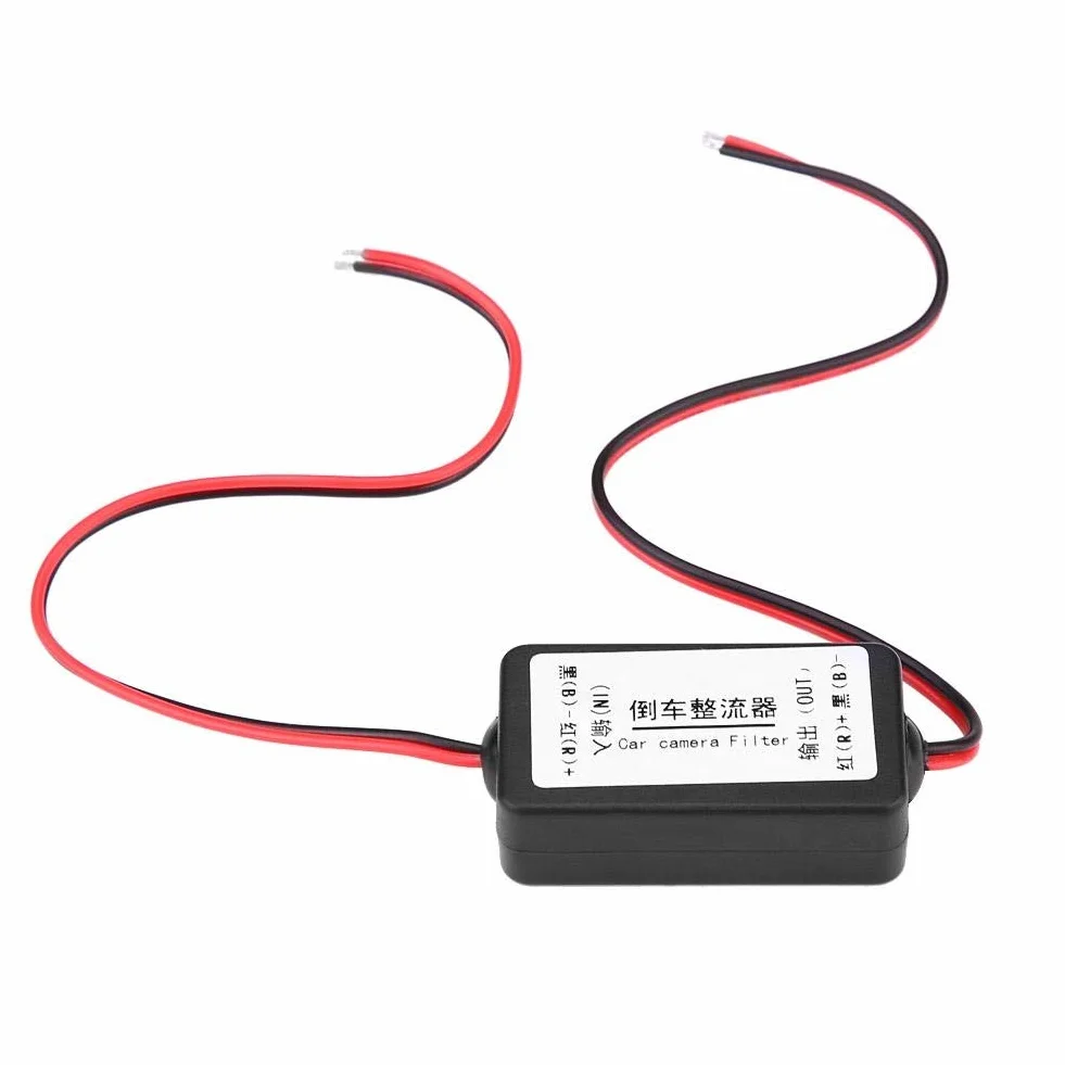 DEWIN filtr kamery cofania, 12 V DC, przekaźnik mocy, filtr kondensatora, prostownik