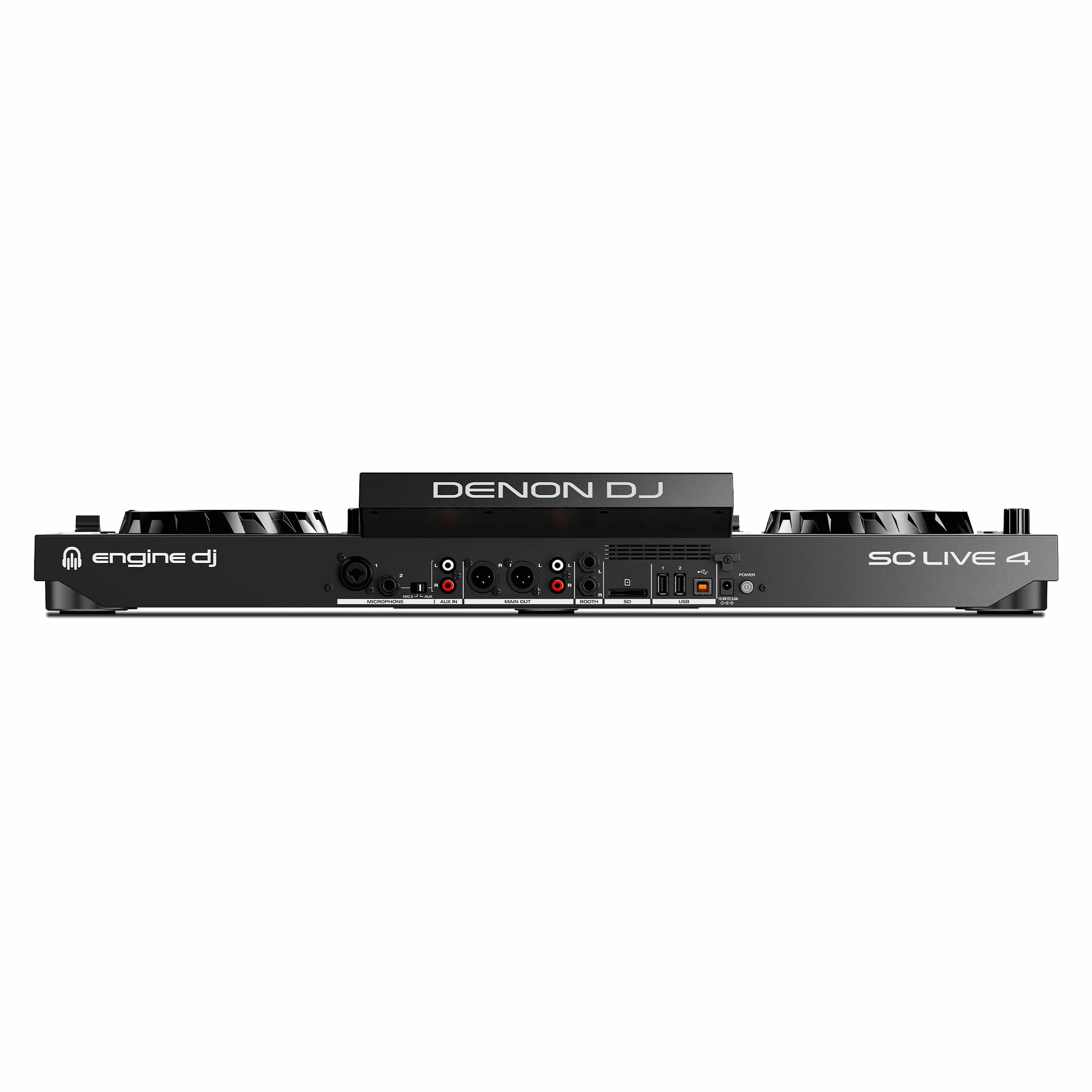 Denon DJ SC LIVE 4 Kontroler DJ z Separacją Stemów na 4 Deckach, Streamingiem Wi-Fi, Wbudowanymi Głośnikami, Kompatybilny z Serato DJ i Virtual DJ