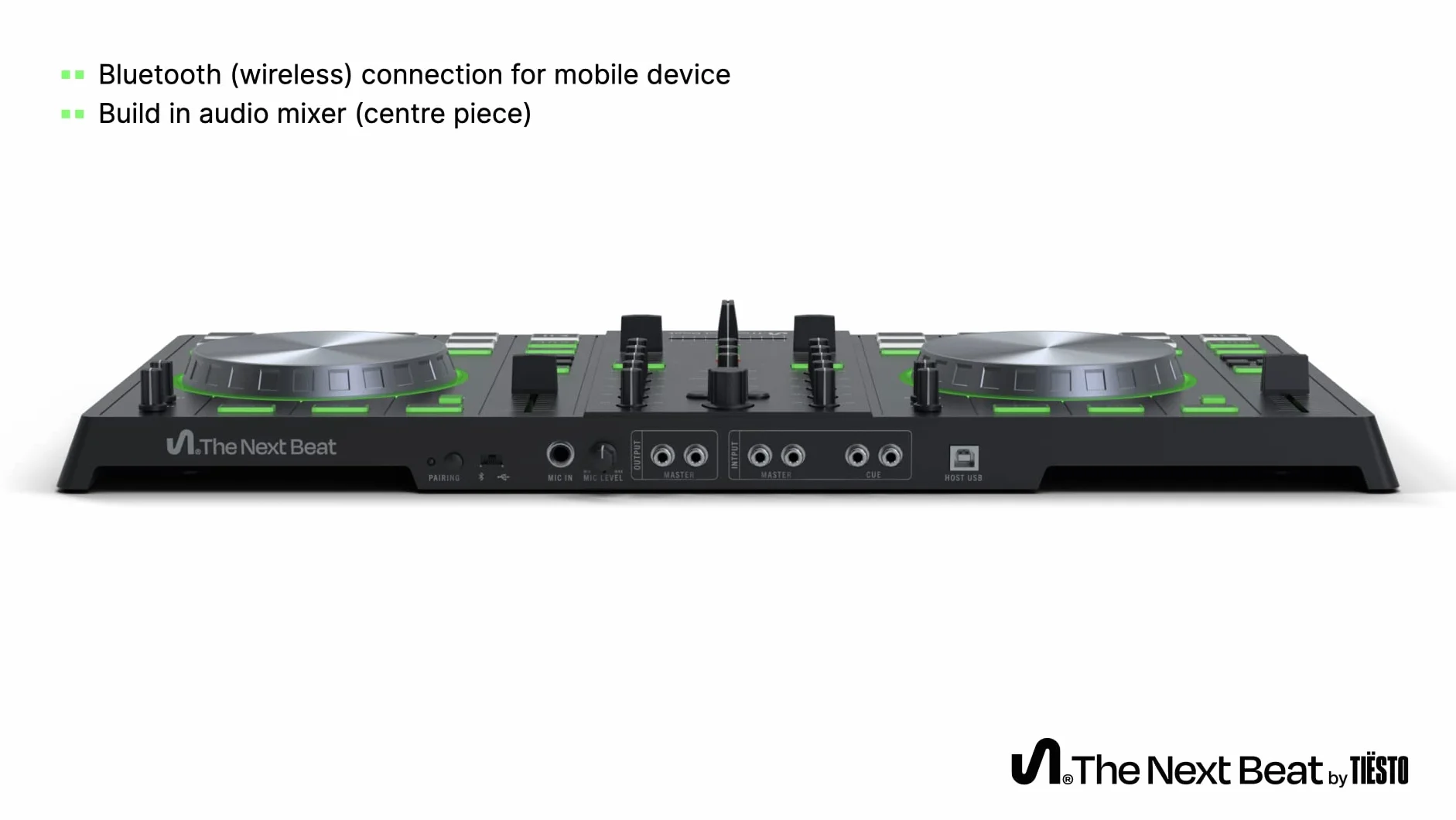 The Next Beat Tiësto DJ Controller - Łatwa profesjonalna nauka - wtyczka brytyjska - Lekcje online i aplikacje DJ w zestawie - bezpłatny 30-dniowy okres próbny muzyki Beatport