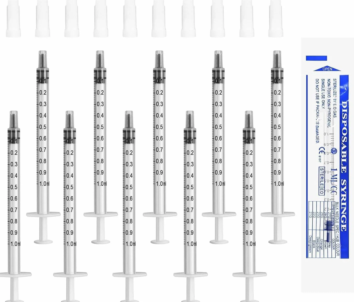 Strzykawka z tworzywa sztucznego Luer, 10 sztuk, 1 ml, bez igły, do uzupełniania i pomiaru oleju, aplikator kleju płynów, do karmienia zwierząt domowych, laboratorium