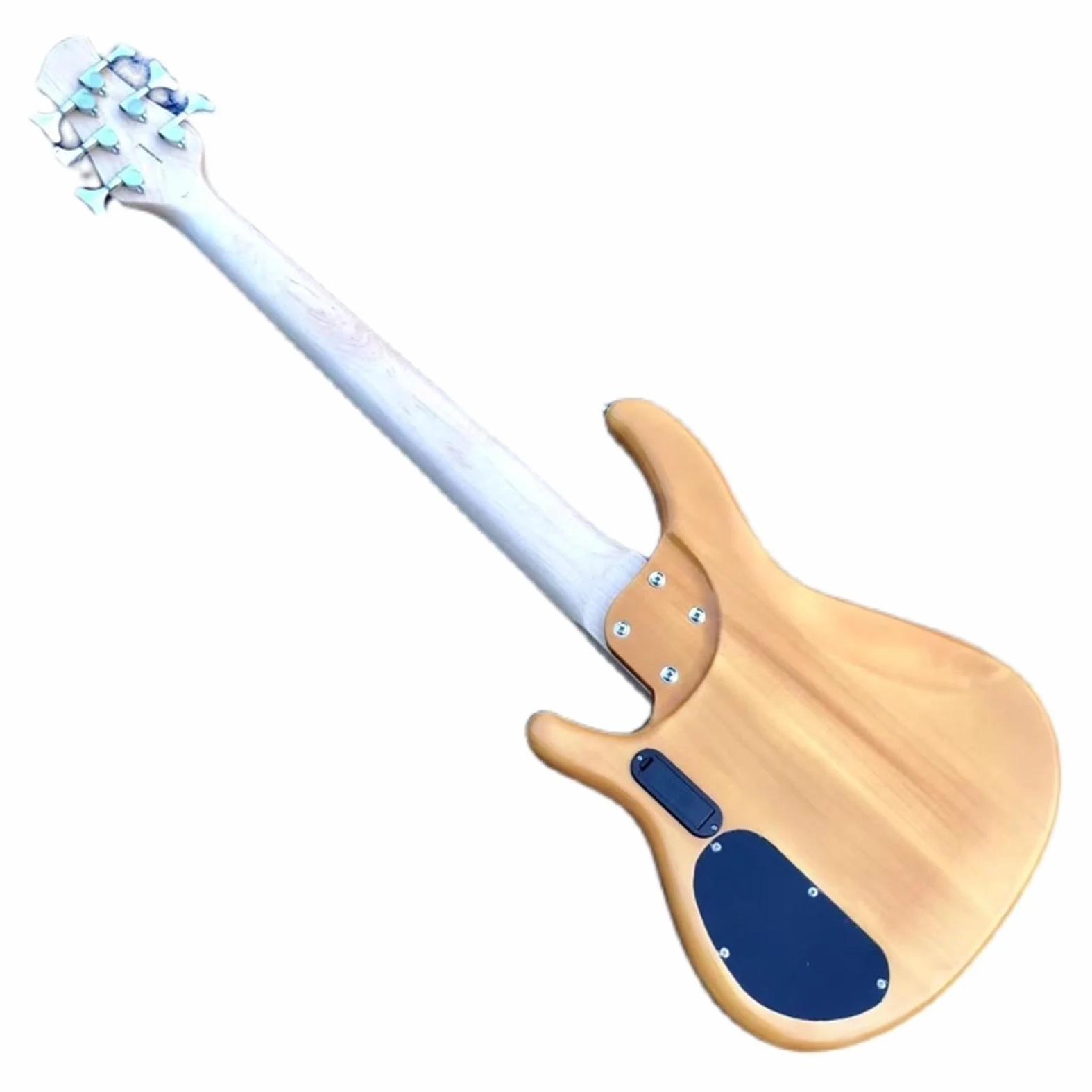 Gitara Elektryczna Zestaw Oryginalny Kolor Drewna Sześciowirnikowy Wzmacniacz Basowy Obwód Aktywny Przetwornik Dedykowany Do Wydajności(Black)
