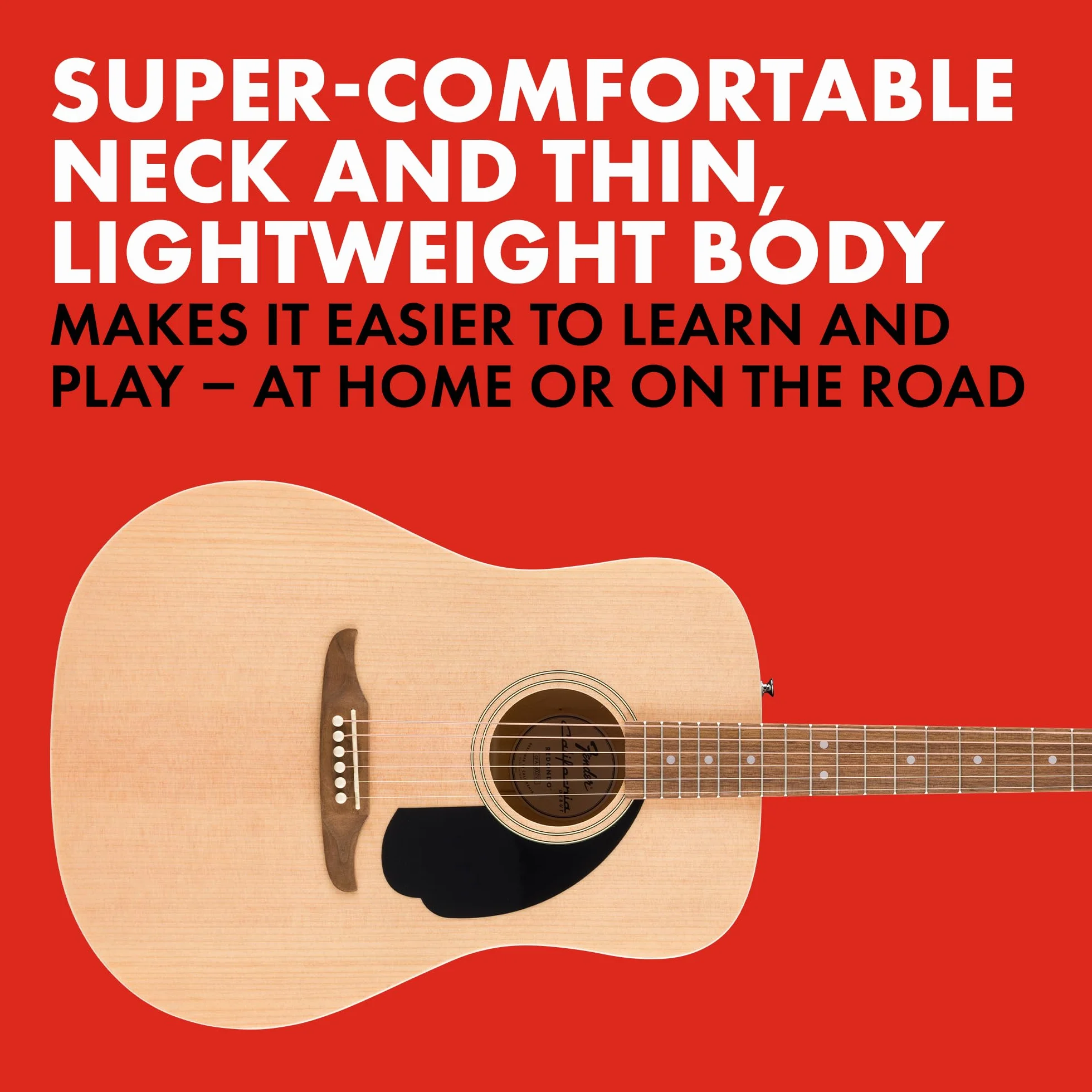 Fender California Redondo Dreadnought Gitara akustyczna świerk naturalny