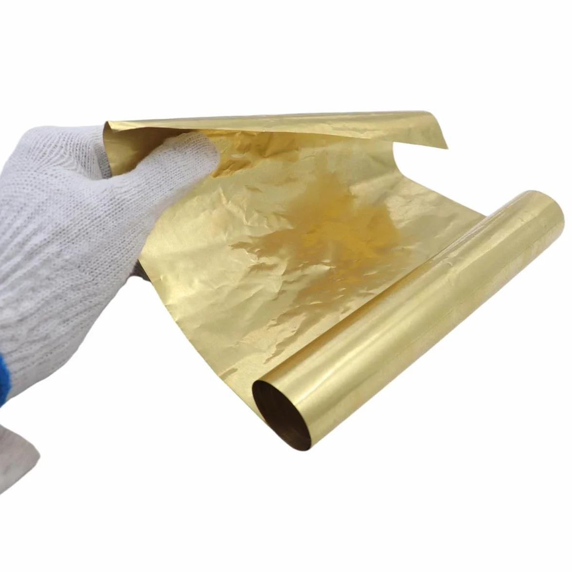 Ludom Złoty wałek z blachy mosiężnej, 0,02 mm x 200 mm x 1 m, płyta miedziana do prac domowych, cięcia, majsterkowania, napraw elektrycznych