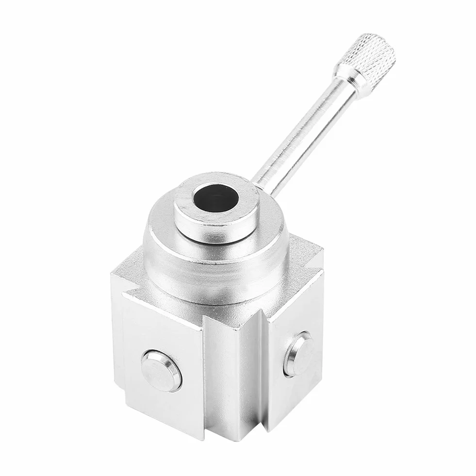 Zestaw Uchwytów na Narzędzia Eujgoov Czarny Aluminiowy Uchwyt na Mini Tokarkę Toczenie i Licowanie Uchwyt do Szybkiej Wymiany Narzędzi