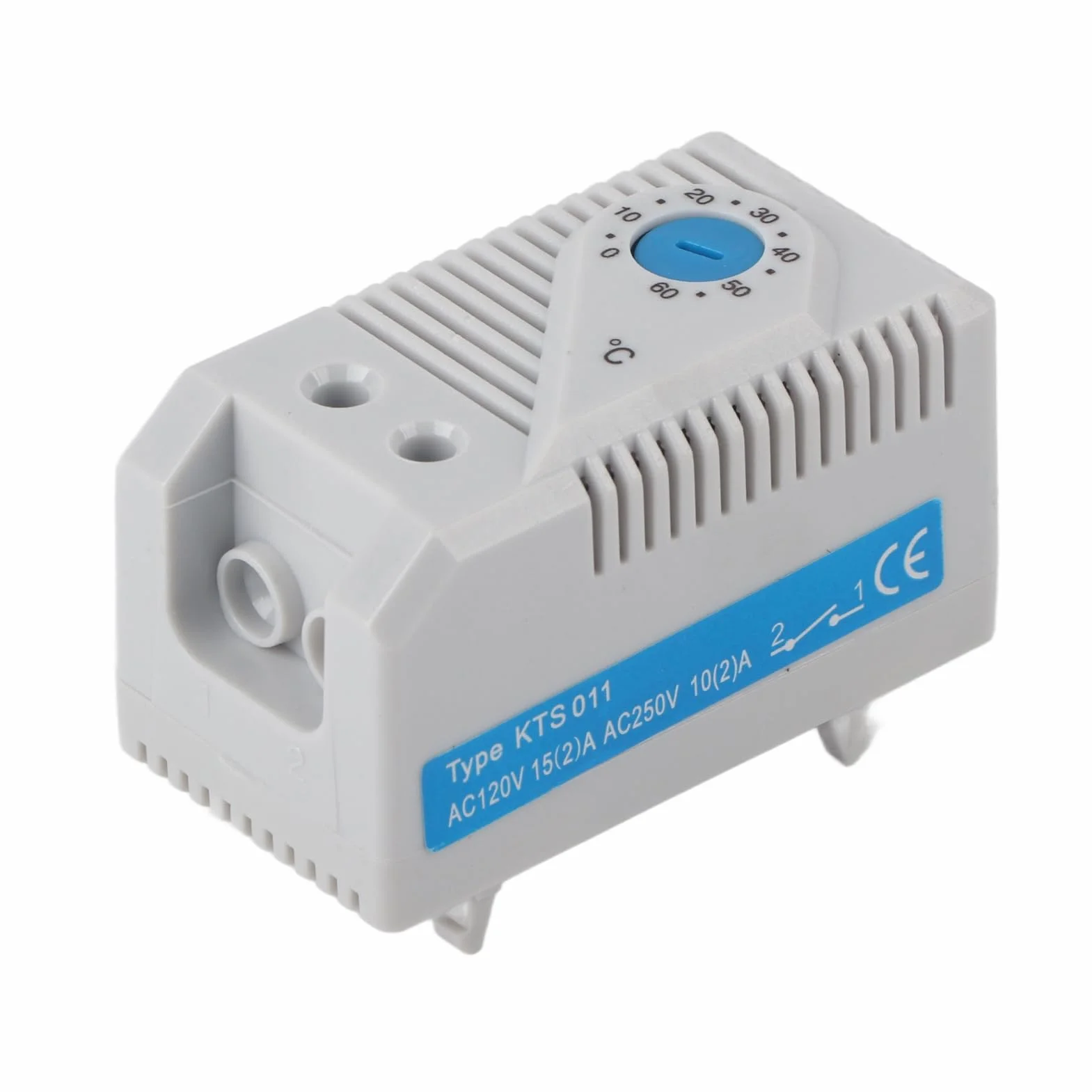 Mechaniczny termostat, regulowany 0-60 ℃ tworzywo sztuczne + regulator temperatury z elektronicznym wentylatorem filtra (KTS011)