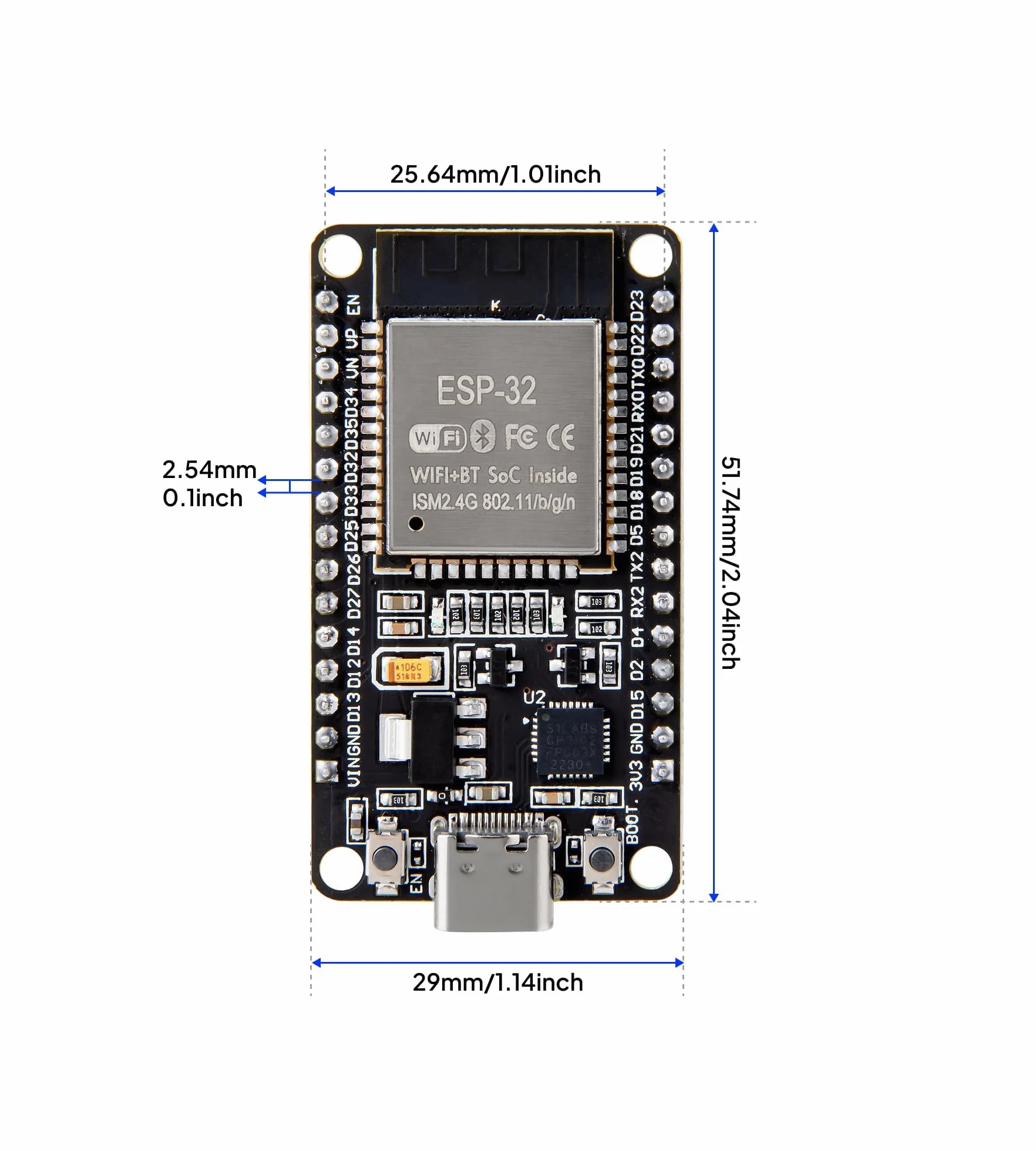 ELEGOO ESP-WROOM-32 zestaw uruchomieniowy typu C