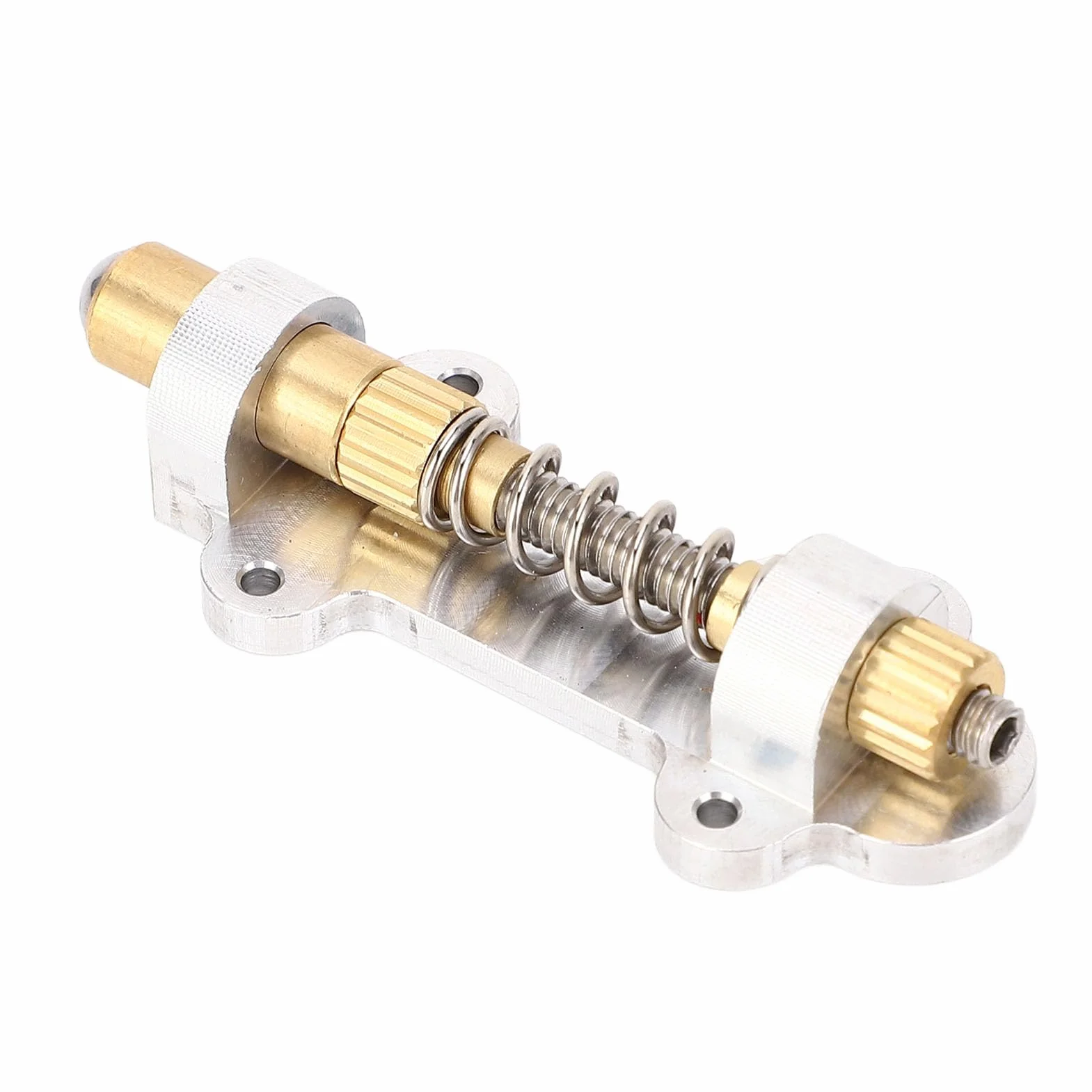 Fafeicy Stabilizator Tremolo do Gitary Elektrycznej Mosiężne Części Stopera Mostka Nastawnik Uzbrojenia Zestaw Tremsettera Zestaw urządzeń Stabilizujących do Systemów Floyd Rose, Mosiężny Mostek