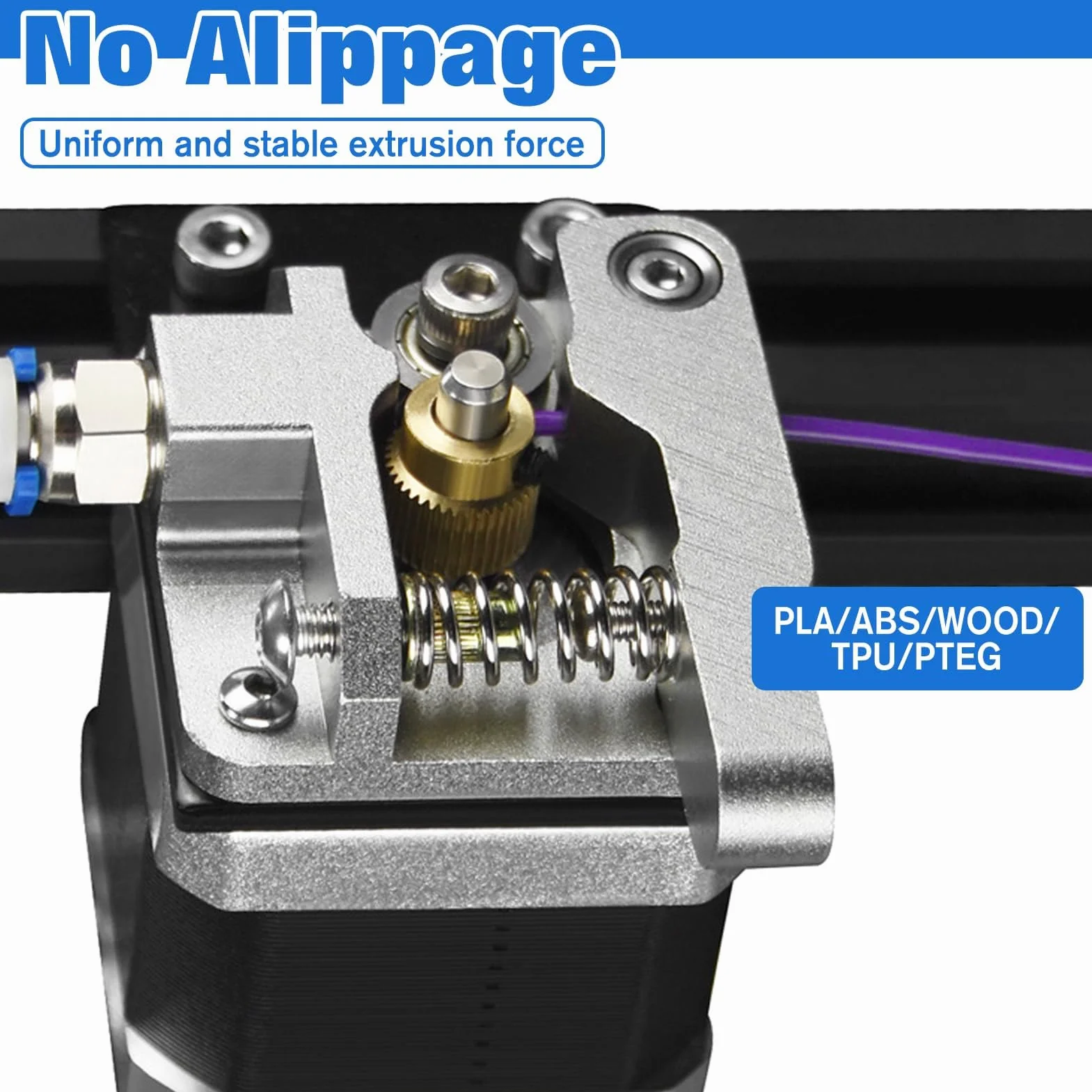 LEONTOOL Oficjalny zestaw wytłaczarki do drukarki 3D, ulepszona wytłaczarka Ender 3, aluminiowy podajnik napędu 1,75 mm, wytłaczarka do drukarek 3D Creality Ender 3, Ender 5, CR-10 Series