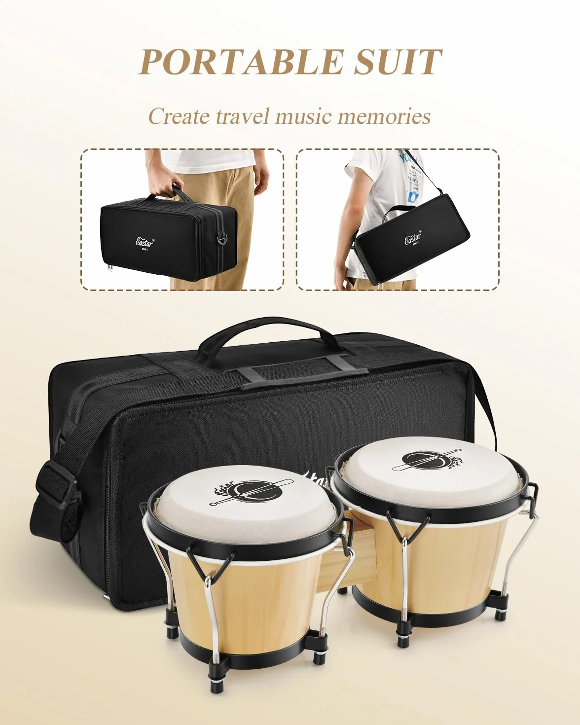 Eastar EBO-1 Wood 6+7 Bongo Drum