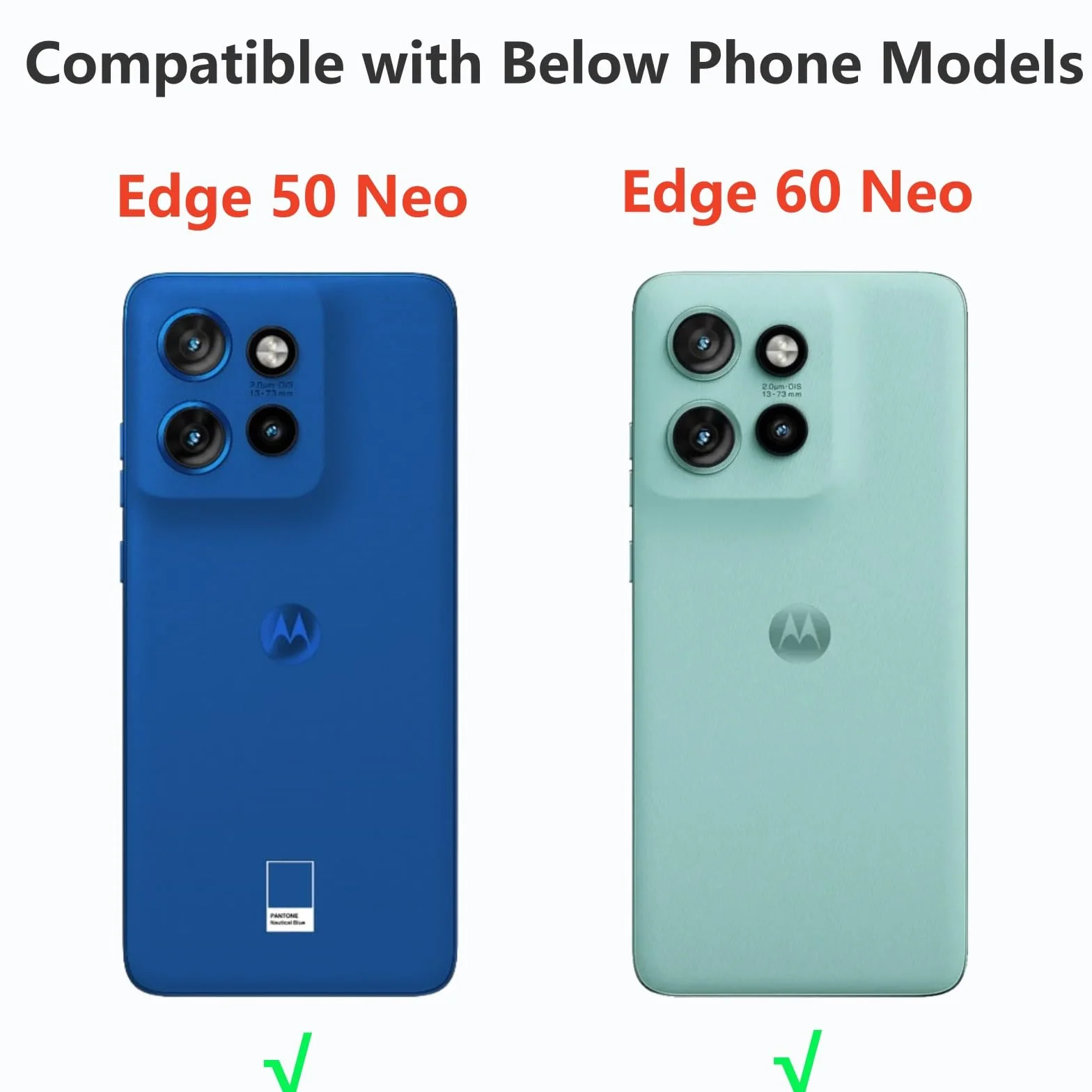 Etui na długim pasku, kompatybilne z Motorola Edge 60 Neo/Edge 50 Neo, przezroczyste, silikonowe, ochronne, odporne na wstrząsy, odporne na zarysowania, przezroczyste, z tworzywa TPU, zielone