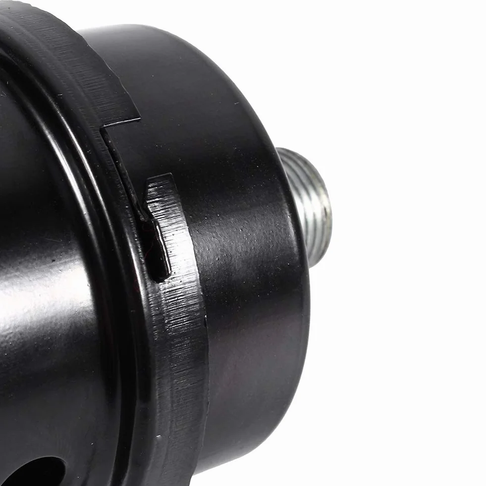 Nikou Części filtra oleju sprężarki powietrza tłumik, 3/8" 16 mm metalowy tłumik gwint dolotowy sprężarki powietrza do części zamiennych sprężarki powietrza filtr powietrza