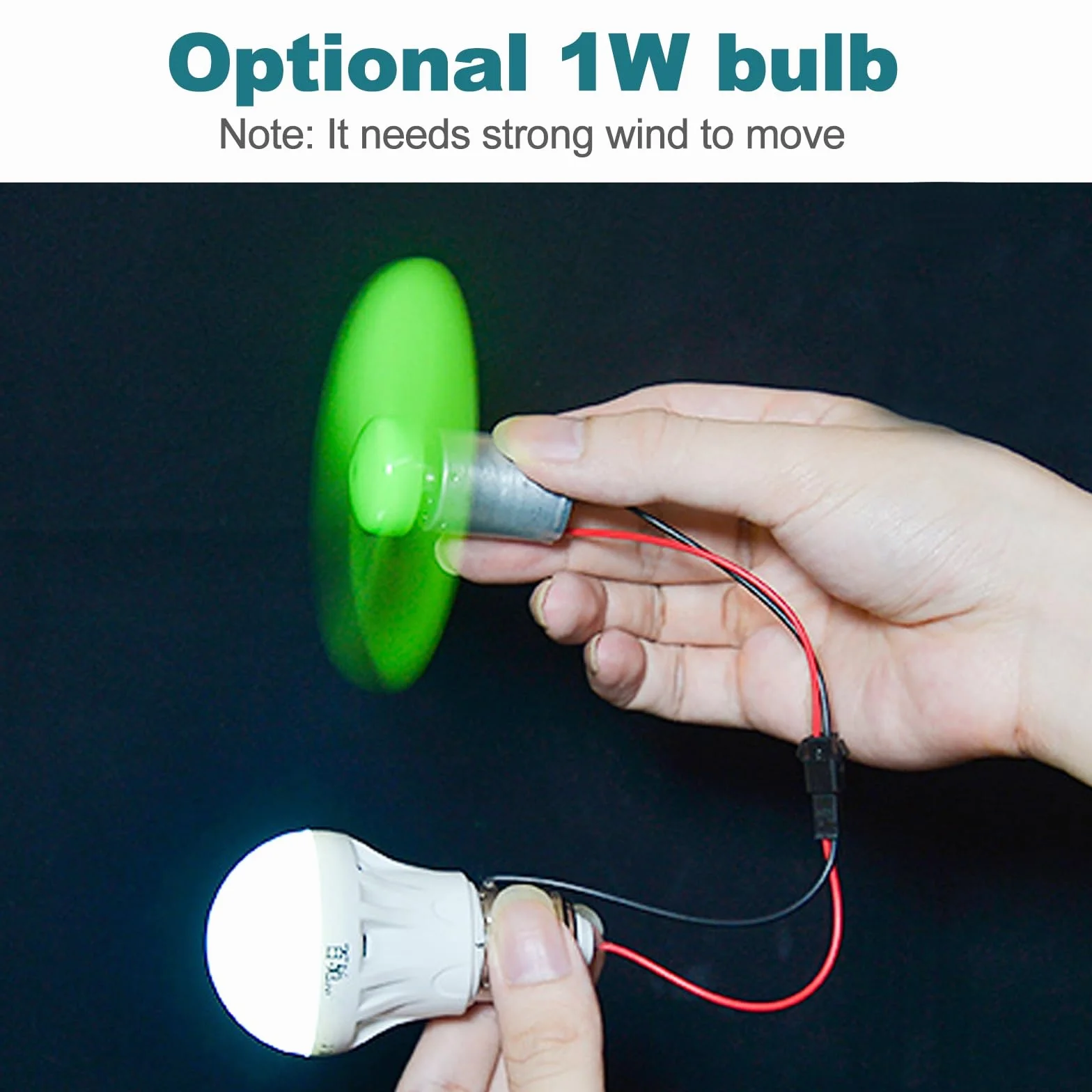 Jadeshay Generator turbiny wiatrowej, DC 0,01V-24V Mini generator elektryczności wiatrowej Mikrogenerator energii wiatrowej silnik prądu stałego zestawy modeli z wentylatorem do edukacji naukowej