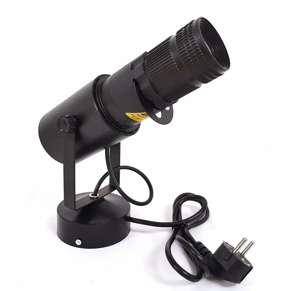 Reflektor punktowy do kuli dyskotekowej, 15 W, 5500 K, 4 przysłony, regulowana przysłona, kąt wiązki światła LED, efekt DJ-a, 8 m