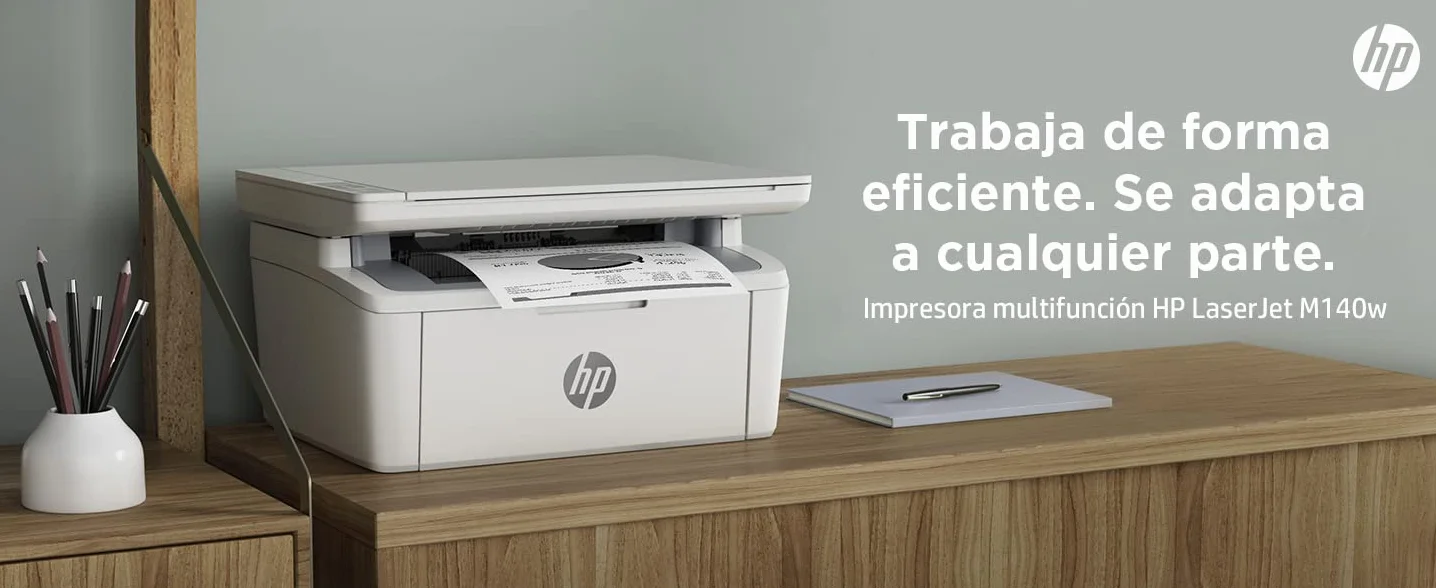 HP Monochromatyczna drukarka Laserjet M140w MFP, A4, biała