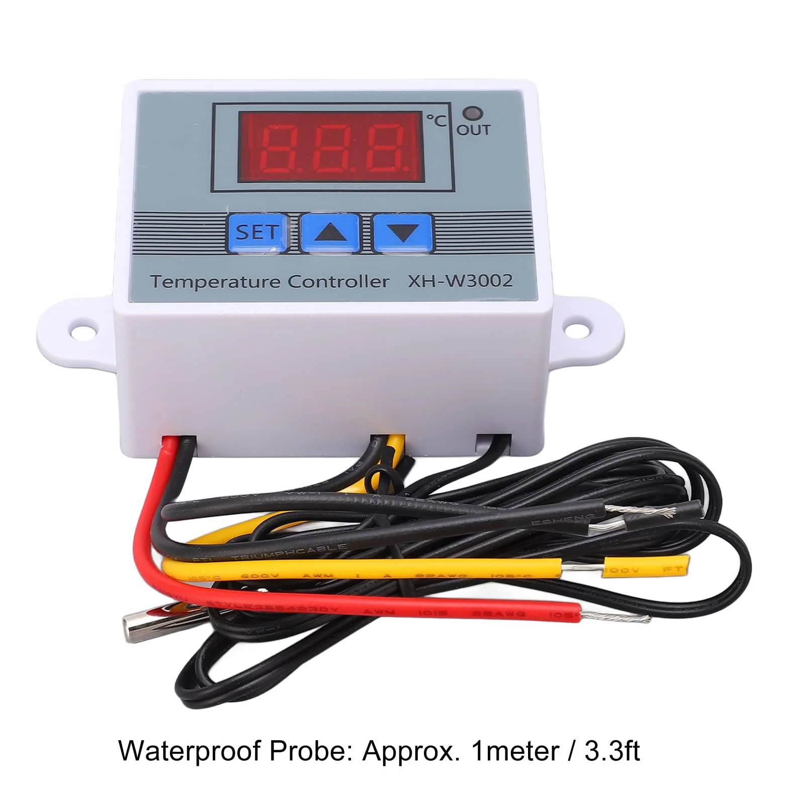 Cyfrowy Regulator Temperatury -50-110 ℃ Przełącznik Ogrzewania i Chłodzenia Termostatu z wodoodporną sondą (12V)