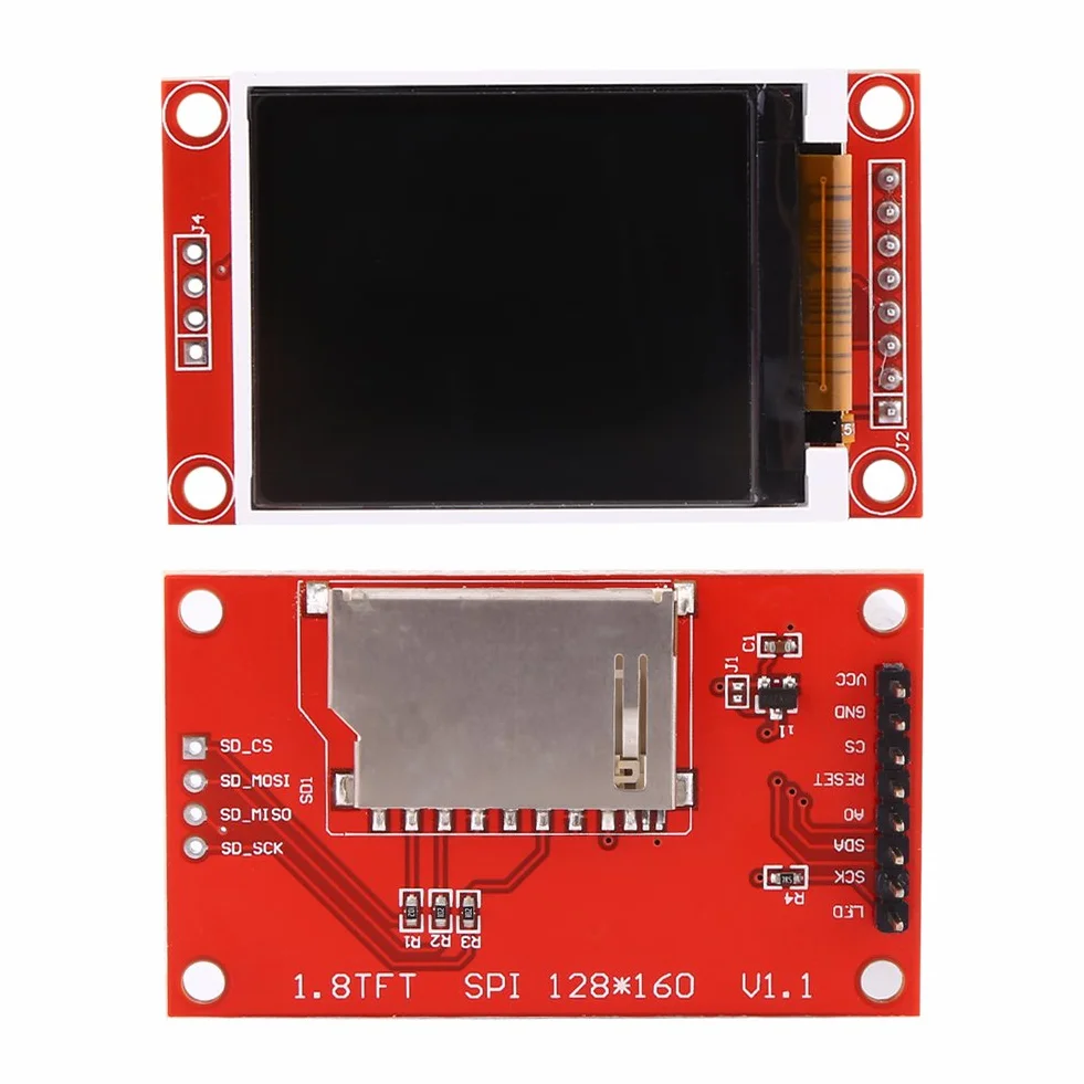Moduł wyświetlacza LCD 1,8 cala 128x160 SPI TFT ST7735 51 / AVR / STM32 / ARM 8/16 bit