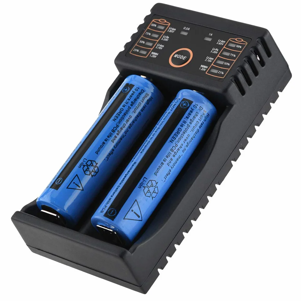 Ładowarka Liitokala, Uniwersalna Inteligentna ładowarka USB Lii-202 do /18490/18350/17670/17500/16340 (RCR123)