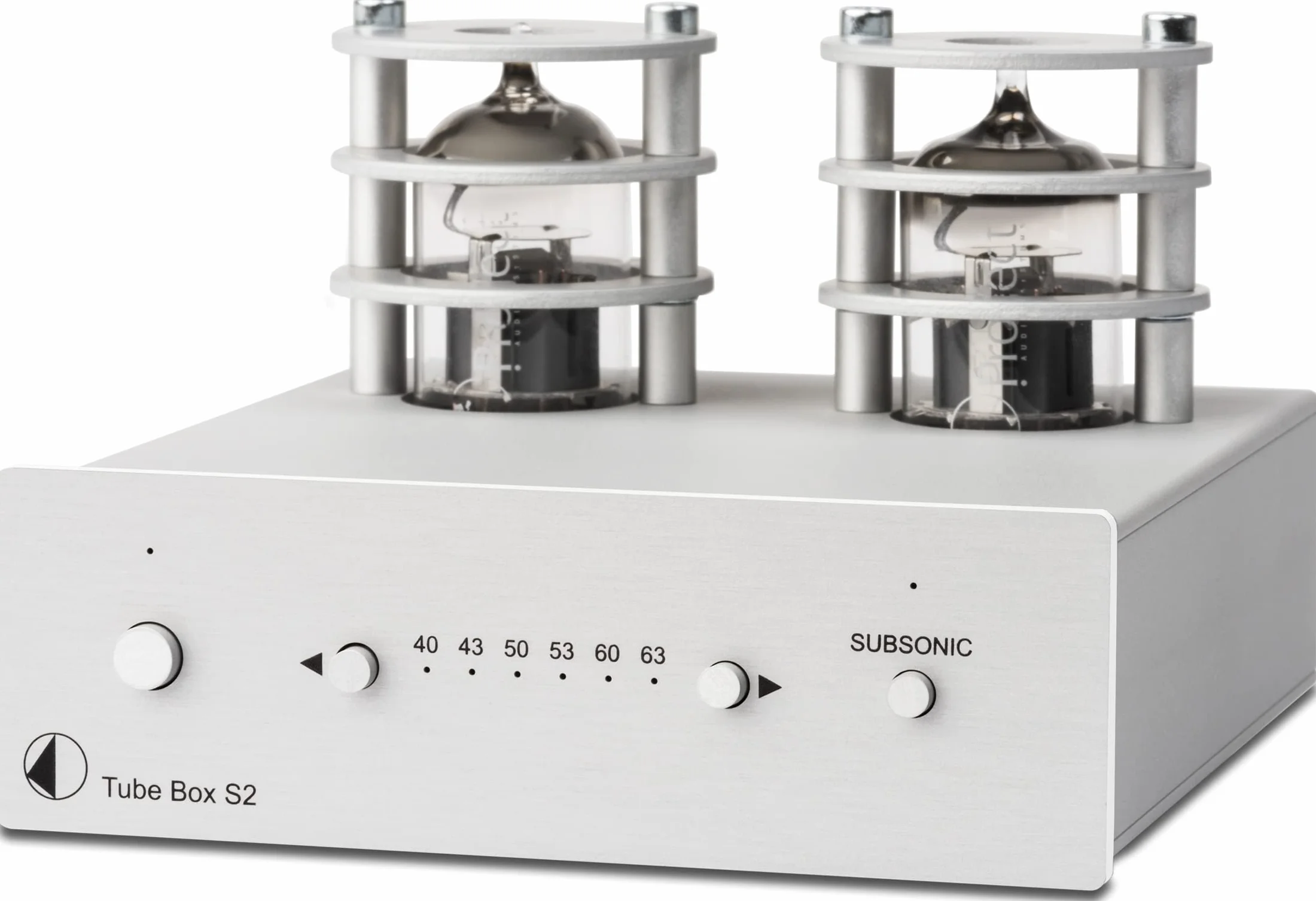 Pro-Ject Tube Box S2, High End tube, przedwzmacniacz fonowy (srebrny)