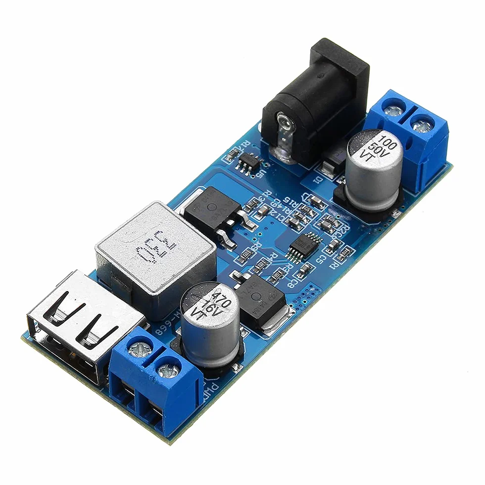 DollaTek DC-DC 24 V/12 V do 5 V 5 A Step Down zasilacz konwerter blokady regulowany modu? ?adowania USB Step-down