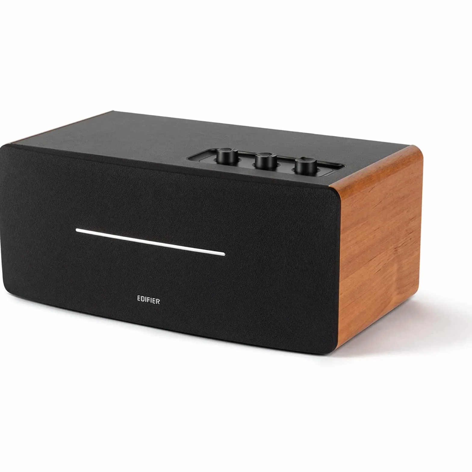 EDIFIER D12 kompaktowy system głośników stereo (70 W) z Bluetooth 5.0 i pilotem zdalnego sterowania na podczerwień – idealny do jadalni, kuchni, miejsca pracy.
