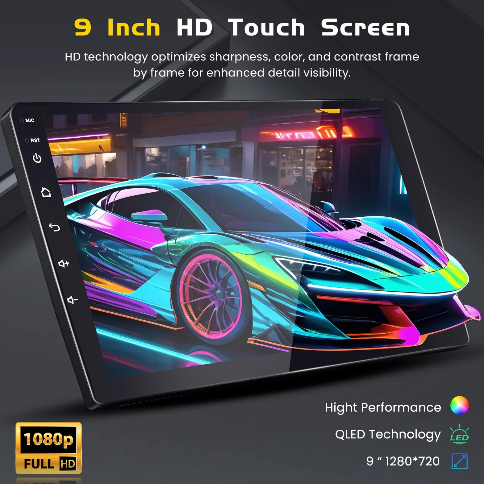 Inefala 4G+64G Android 15 Car Stereo do Nissana Qashqai 2006-2016 z bezprzewodową funkcją CarPlay Android Auto, 9-calowym ekranem dotykowym, Bluetooth Car Stereo z GPS WiFi DSP RDS MIC Tylna kamera