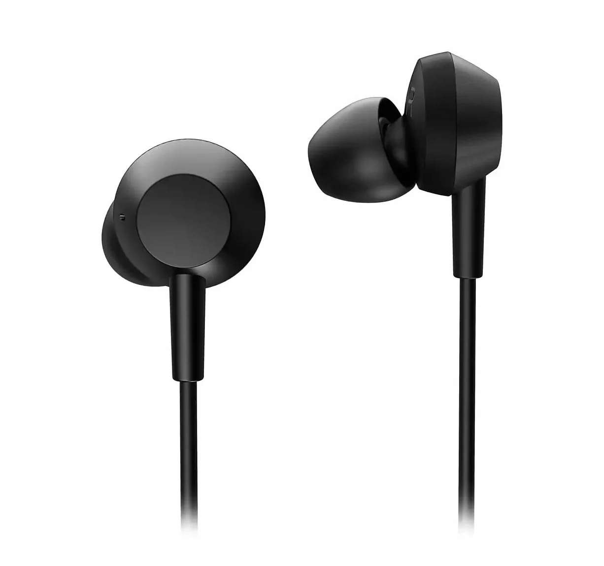 PHILIPS TAE5008BK/00 Słuchawki Douszne z Mikrofonem, Lekkie Słuchawki P, USB-C, Kabel 1.2 m, Pilot z 3 Przyciskami, 3 Rozmiary Końcówek, Wygodne Dopasowanie, Czysty Dźwięk Mocny Bas, Czarne