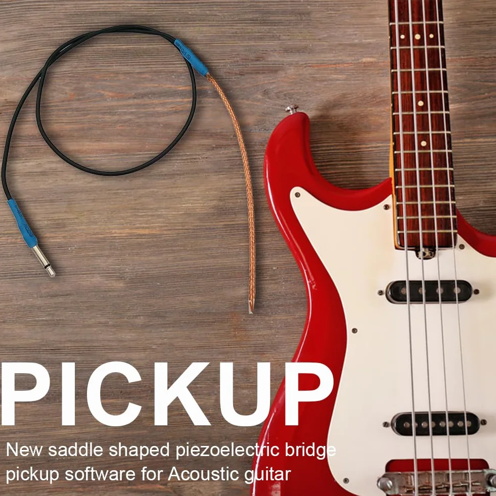 Piezo Pickup Soft Strip profesjonalne siodełko gitarowe Piezo Bridge Pickup Soft Strip części gitarowe akcesoria