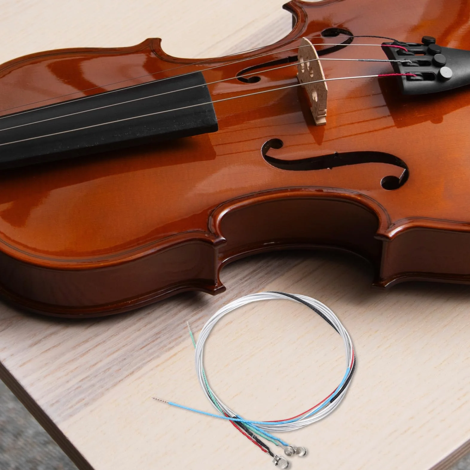ibasenice Zestaw 4 Strun Skrzypcowych 1/2 Strun Do Naprawy Skrzypiec Akcesoria Do Instrumentów Muzycznych